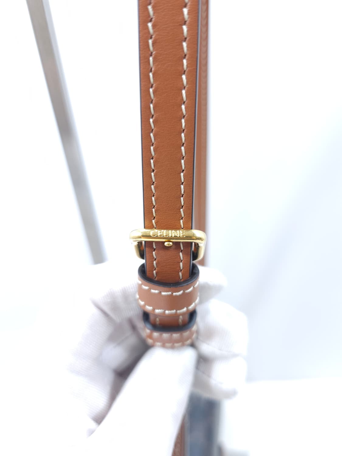 [정품] 셀린느 퀴르 트리옹프 베사체 반달 백 상품이미지7