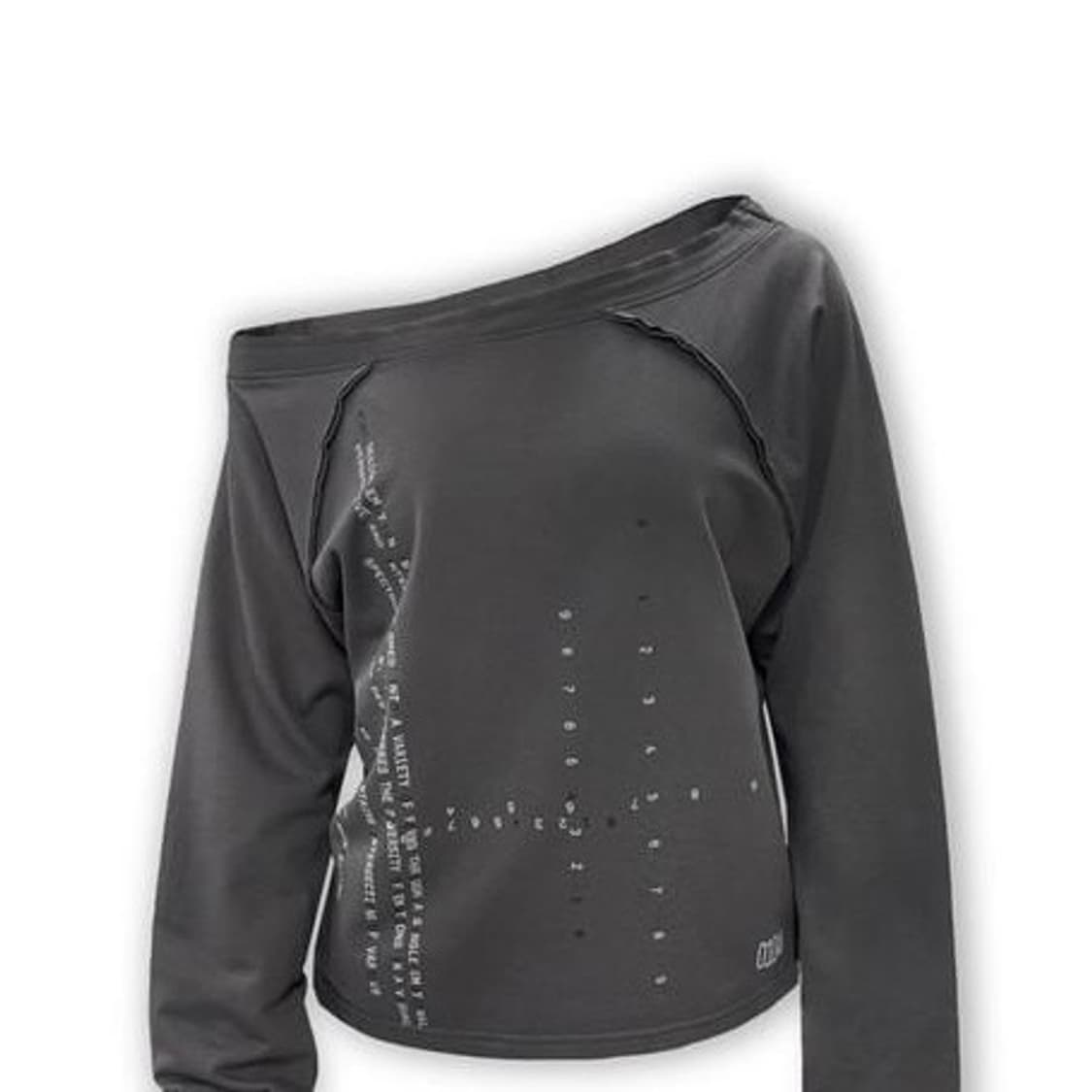 F/NO.10 CODE PRINTING OFF-SHOULDER LONG 상품이미지1