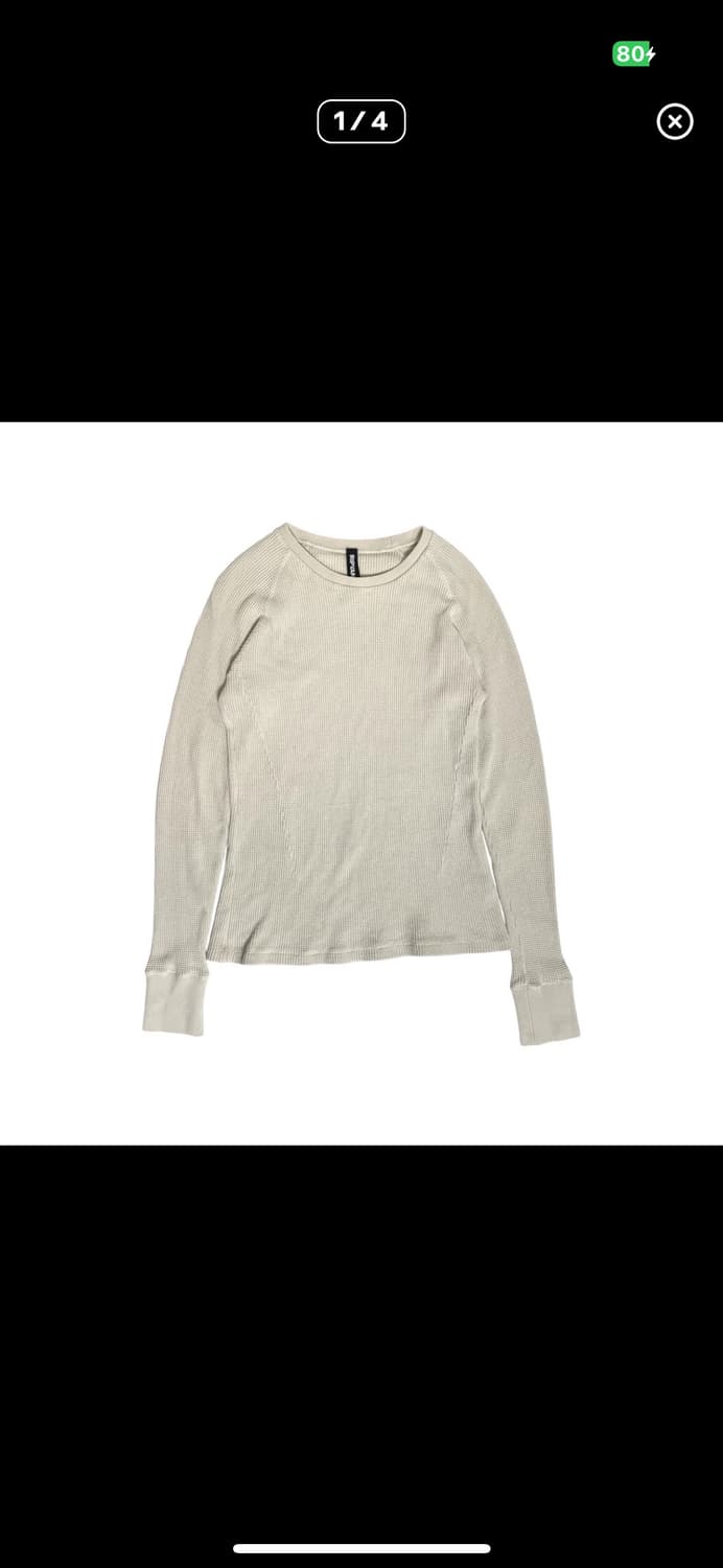 립반윙클 코튼 와플 니트 상품이미지1