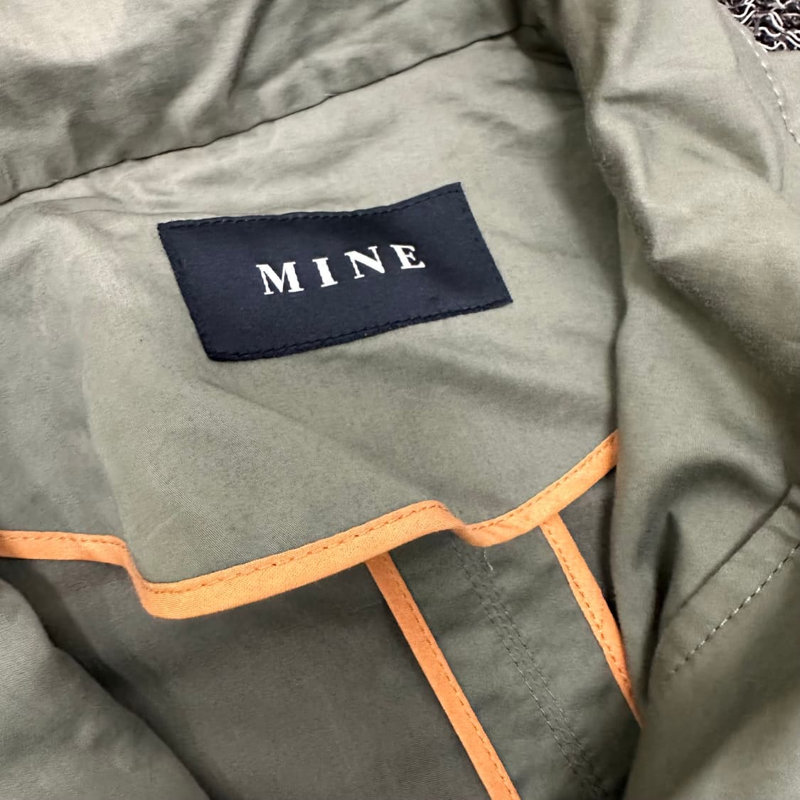 MINE 마인 여성 야상 롱 점퍼 자켓 카키  상품이미지4