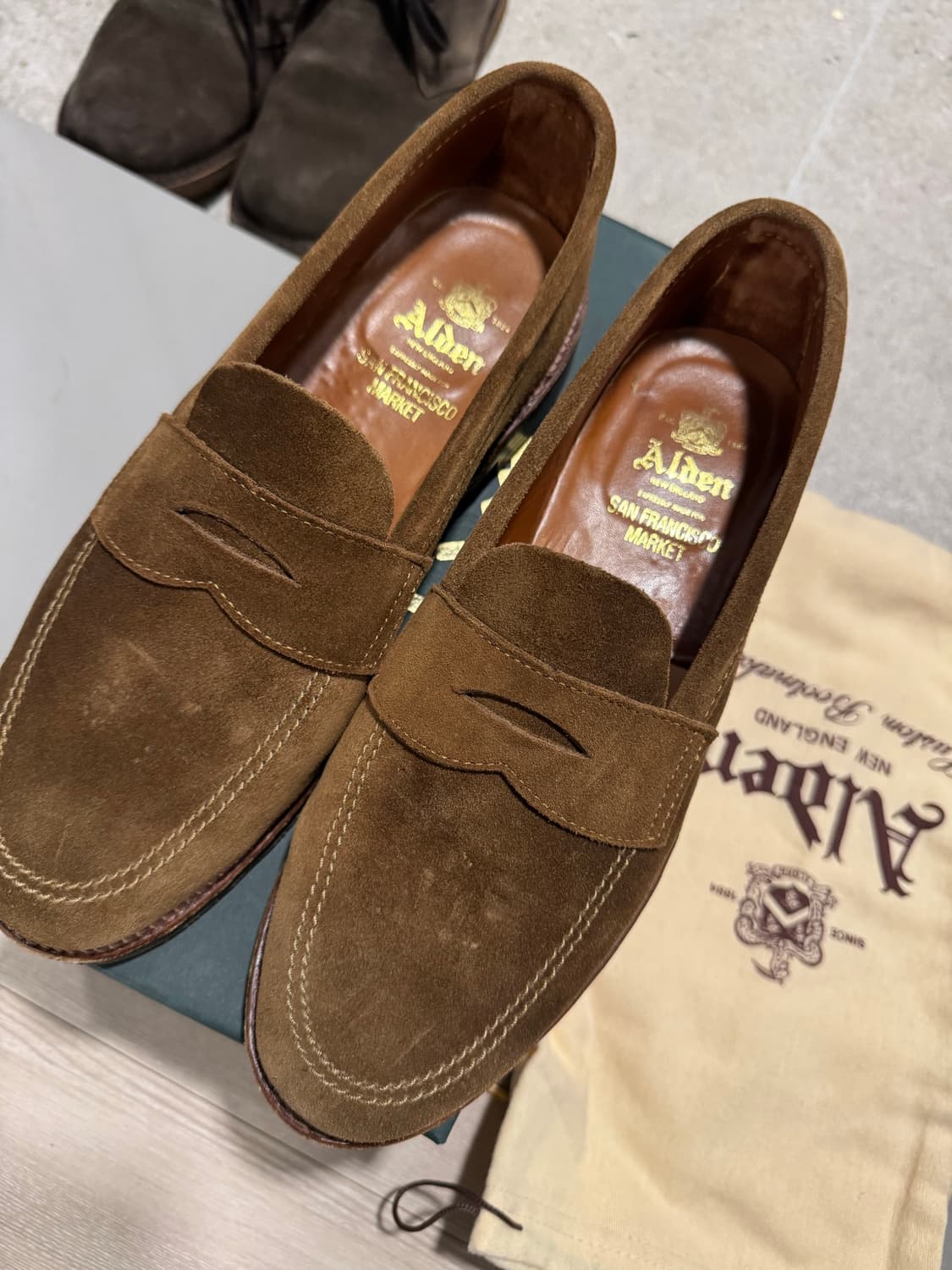 알든 6221L 스너프 스웨이드 페니 로퍼 9D 새상품 상품이미지1