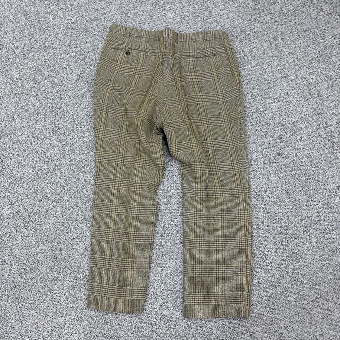 100 먼싱웨어 체크 울 레이온 바지 0414J 상품이미지3