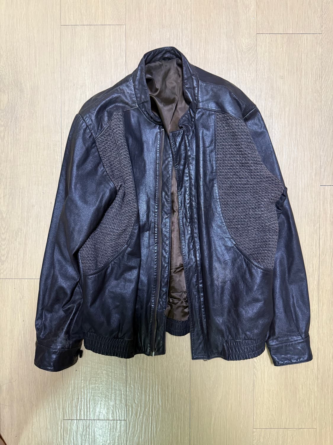 Vintage 레더 자켓 (L) 상품이미지2
