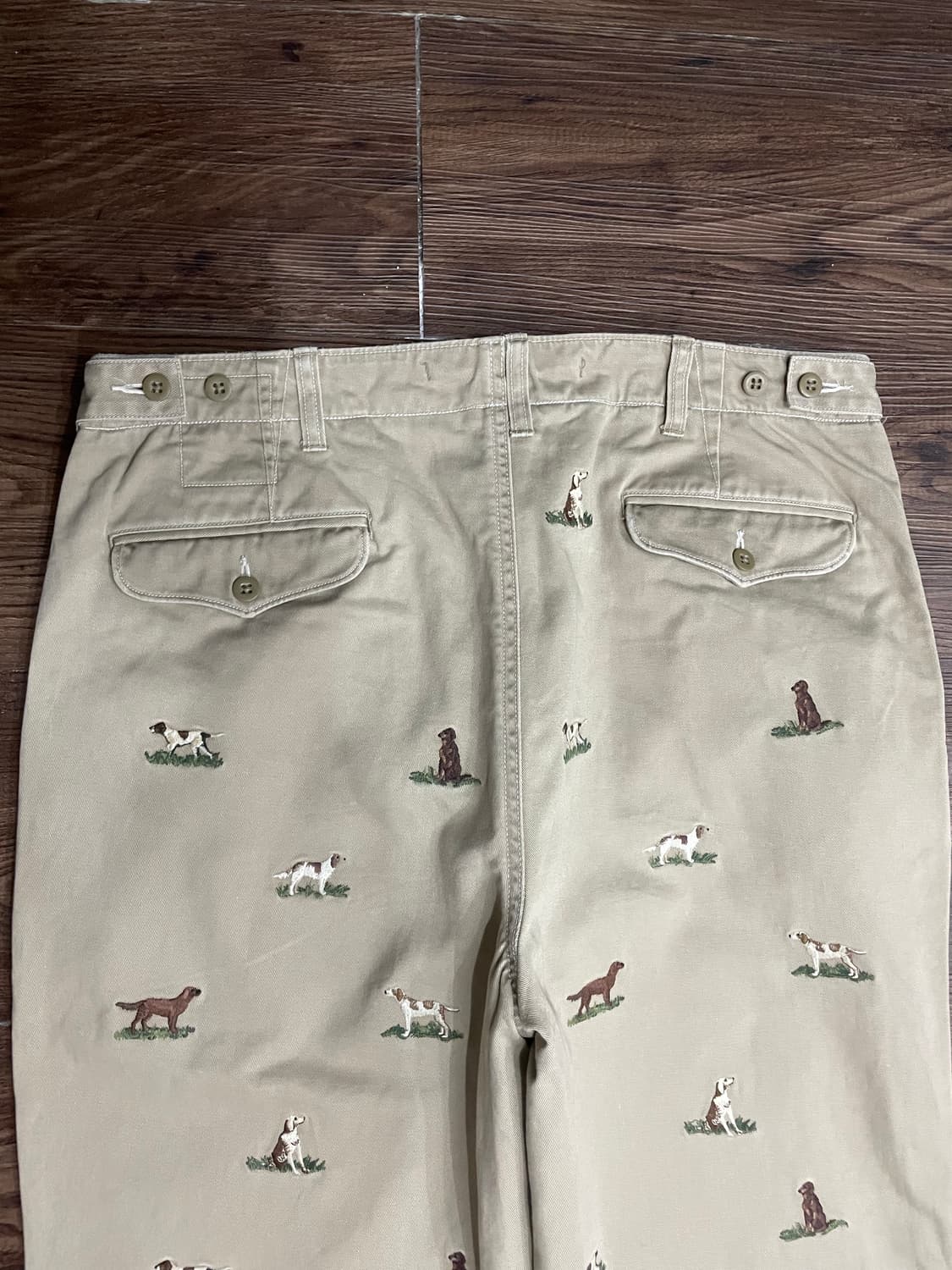 폴로 랄프로렌 도그 강아지 자수 치노 팬츠 베이지 상품이미지10