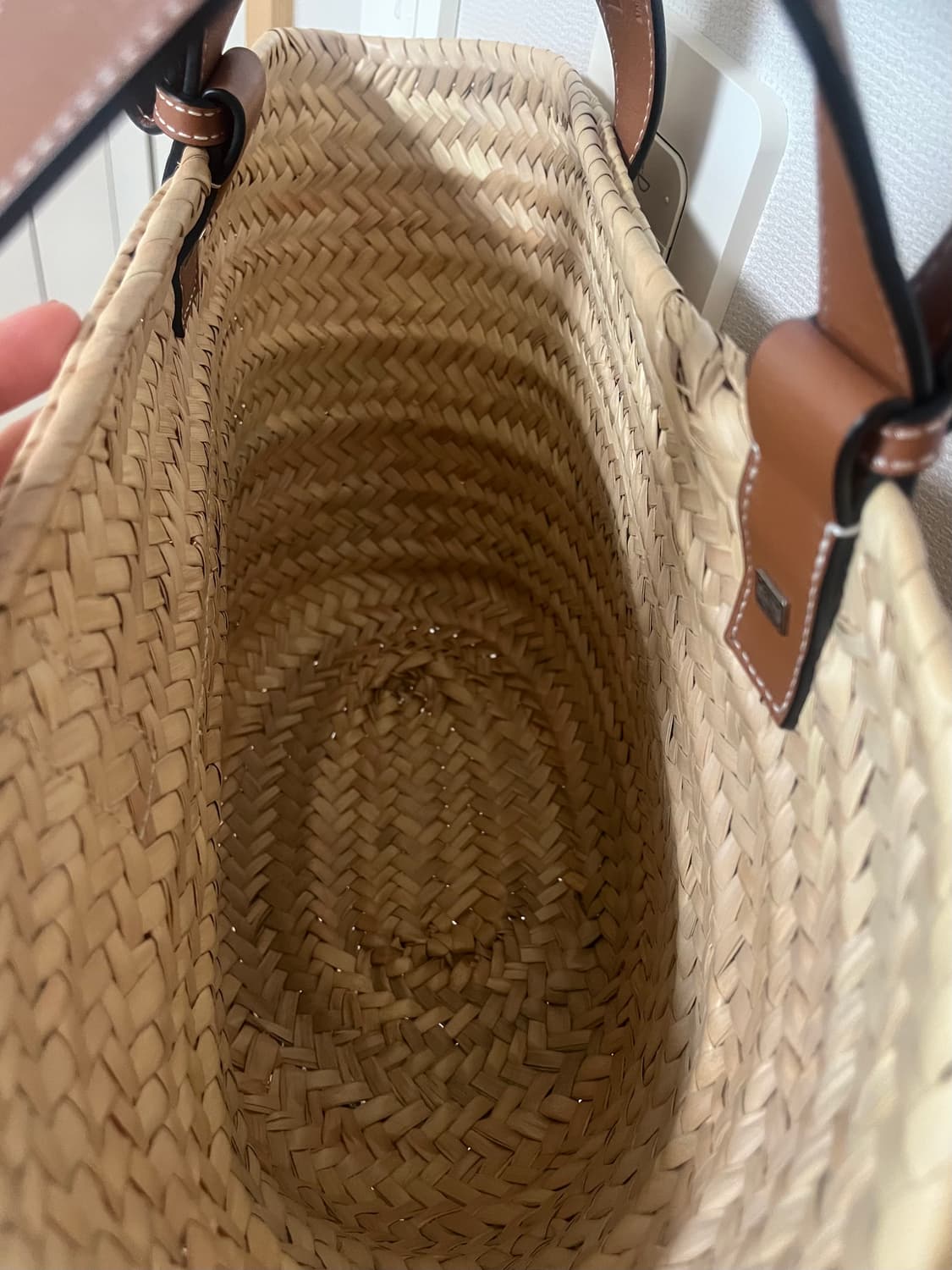 로에베 바스켓백 라피아 카프스킨  상품이미지5