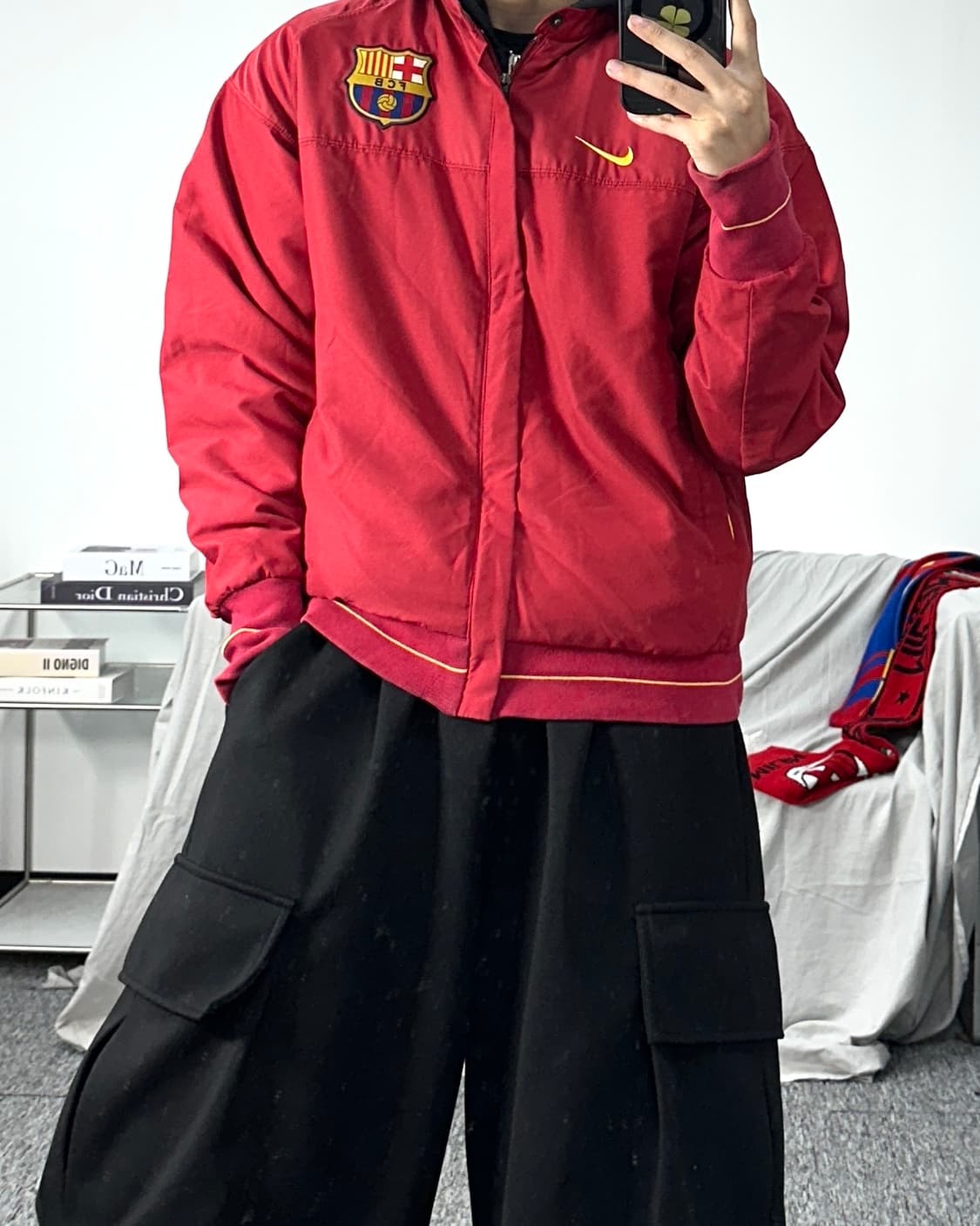 나이키 08-09 바르셀로나 웜업 바람막이 자켓 S 상품이미지3