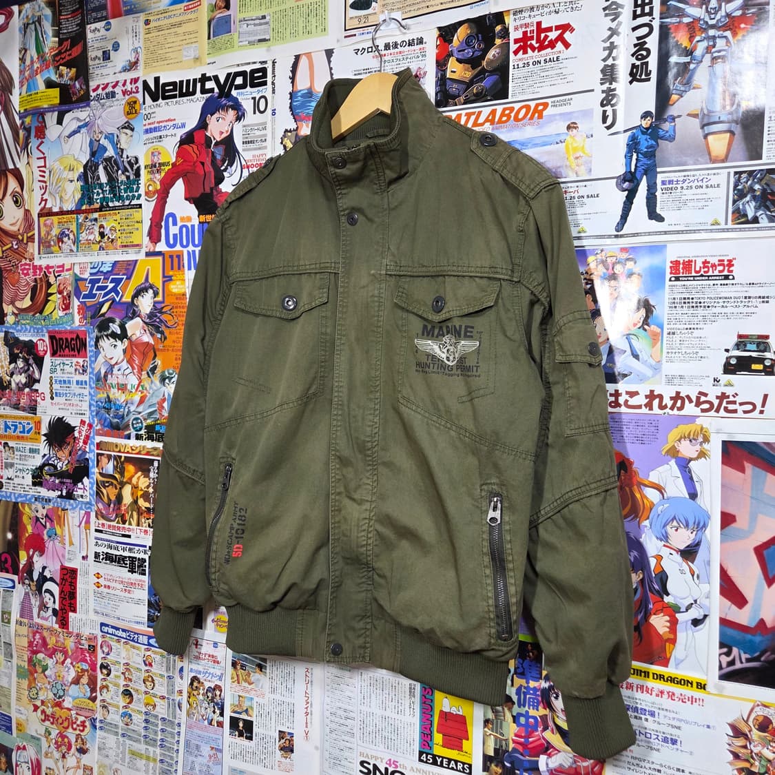 빈티지 밀리터리 절개 항공 자켓 상품이미지2