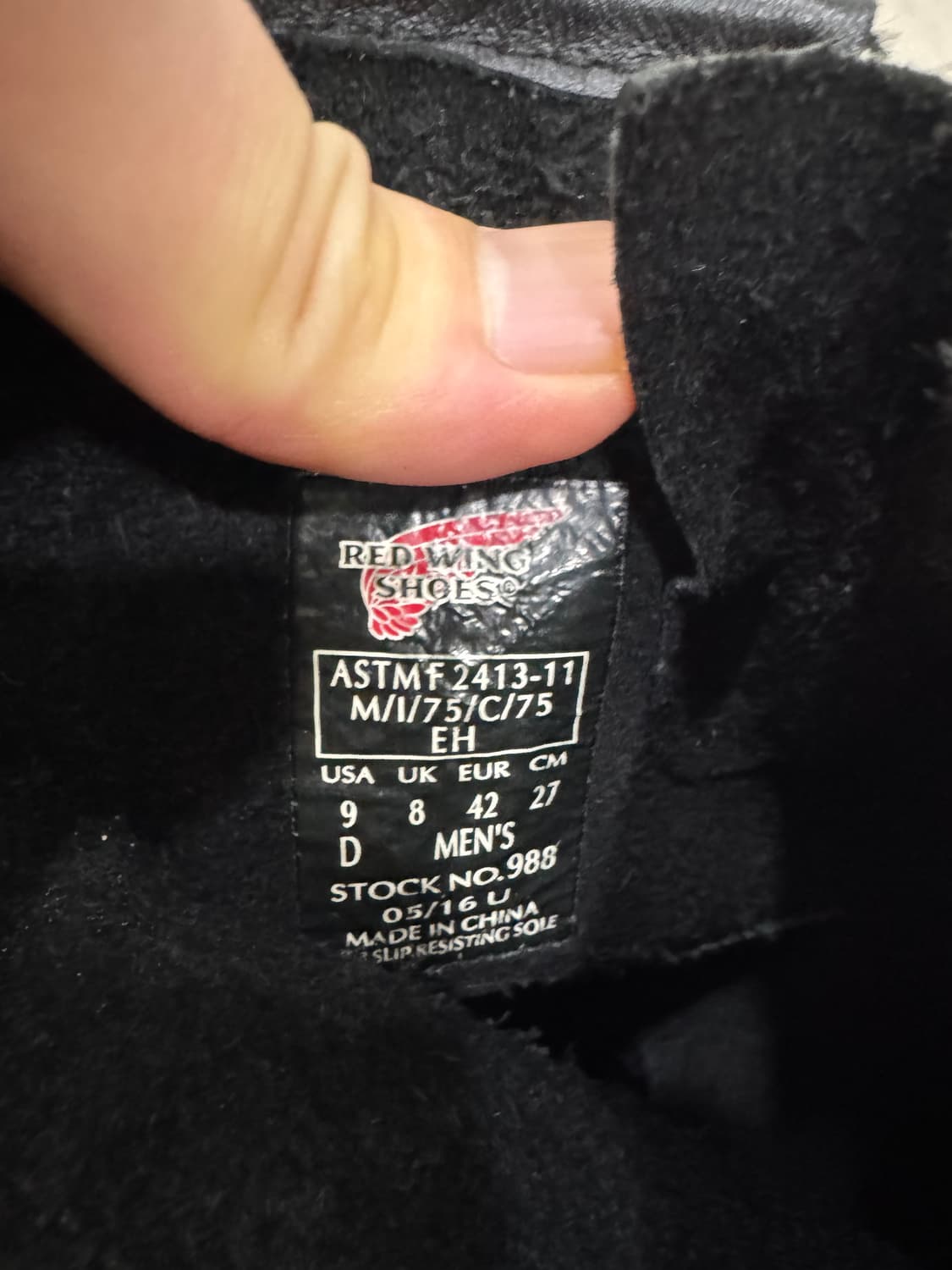 레드윙 엔지니어부츠 988 바이커부츠 9d (270)팝니다 상품이미지5