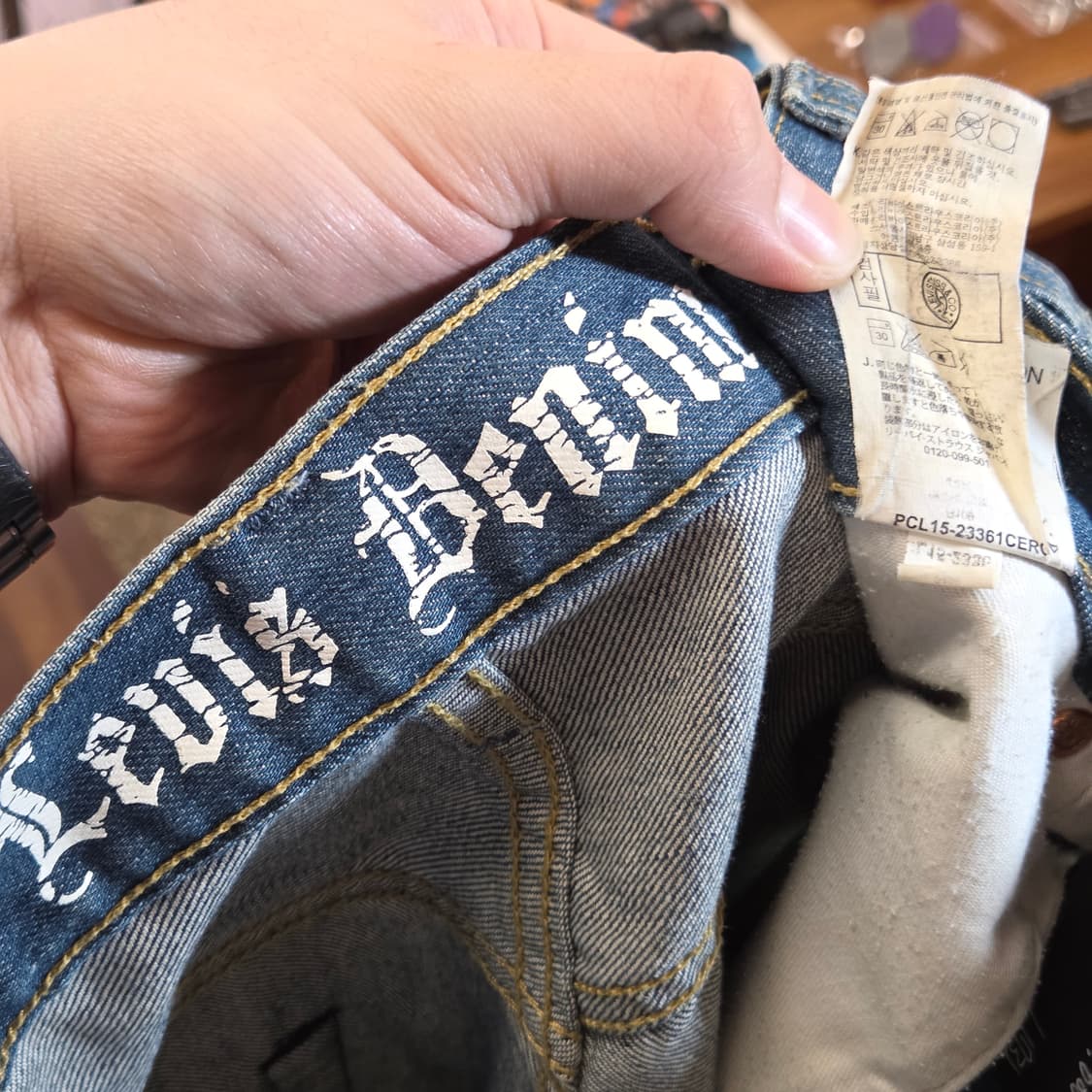 리바이스 512 중청 워싱 데님 팬츠 상품이미지9