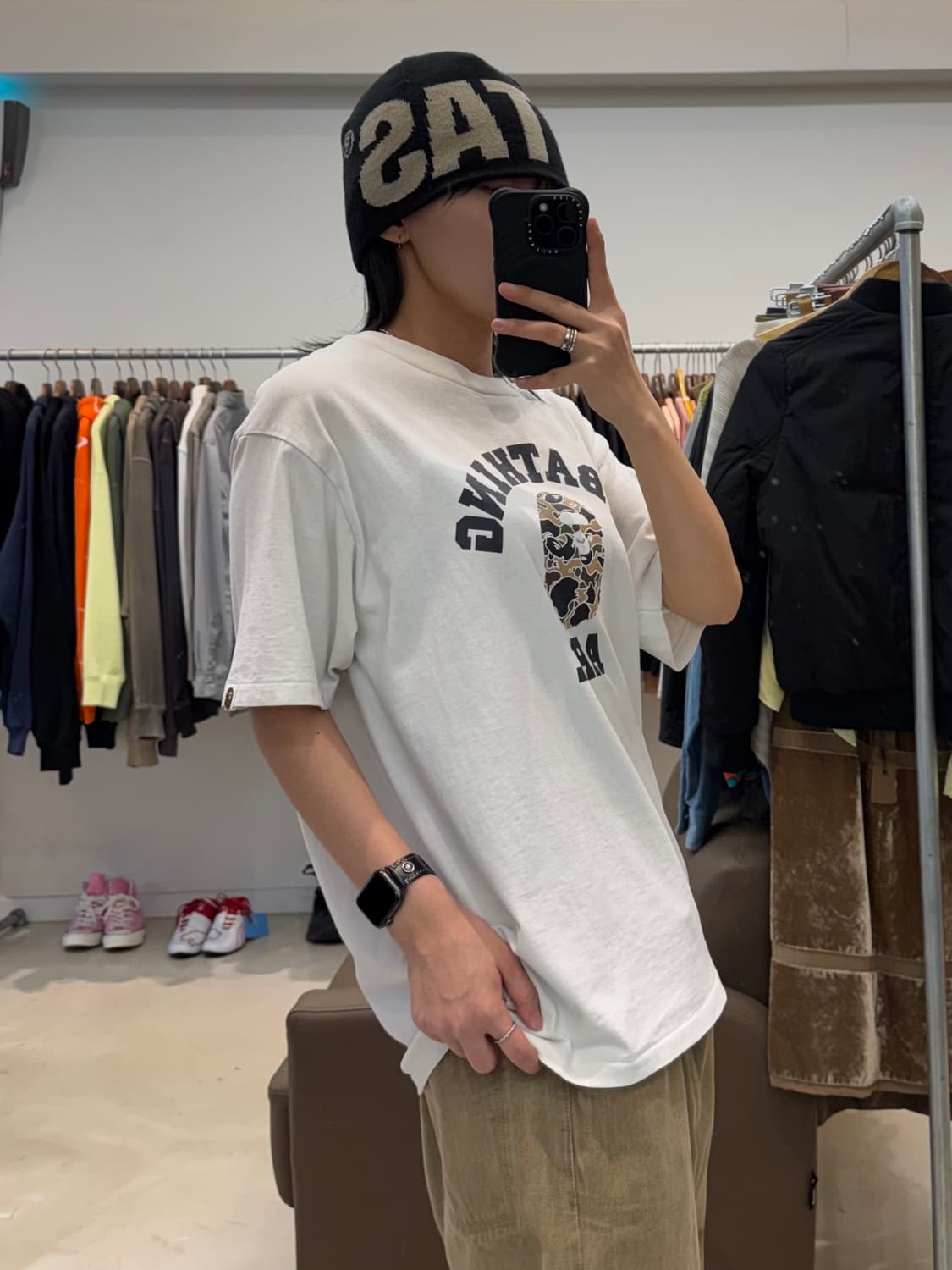 베이프 퍼스트 카모 컬리지 티셔츠 상품이미지6