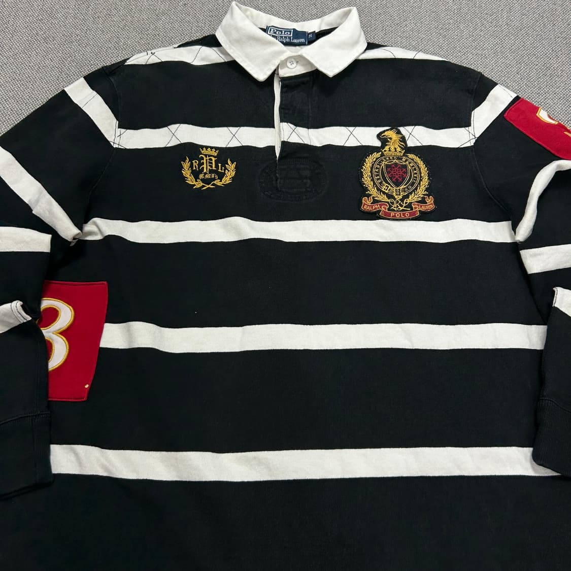 폴로 치프키프 스트라이프 럭비셔츠(M) 상품이미지4