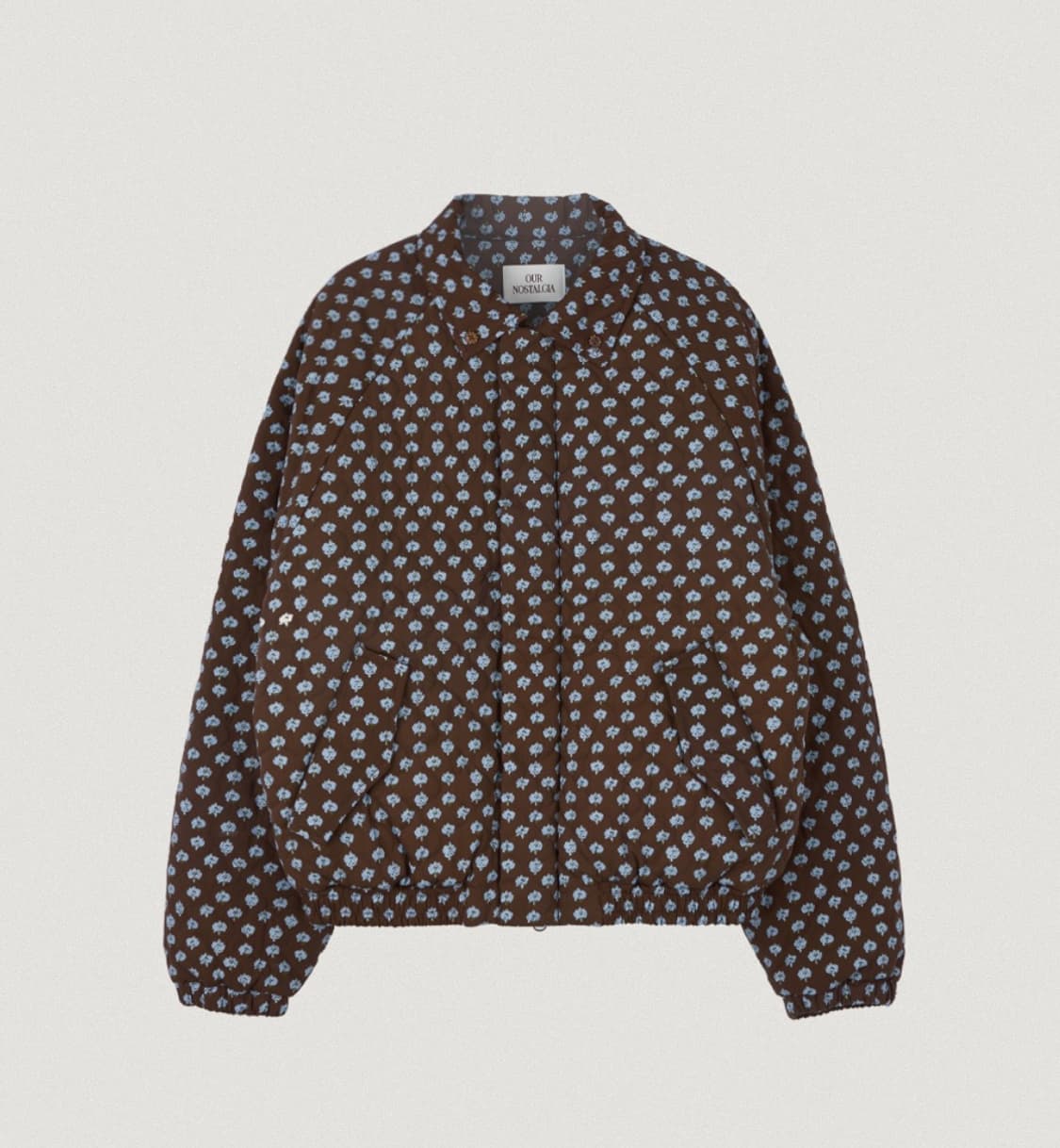 아우어노스텔지아 our nostalgia 데이지 퀼팅 패딩 브라운 모리걸 상품이미지1