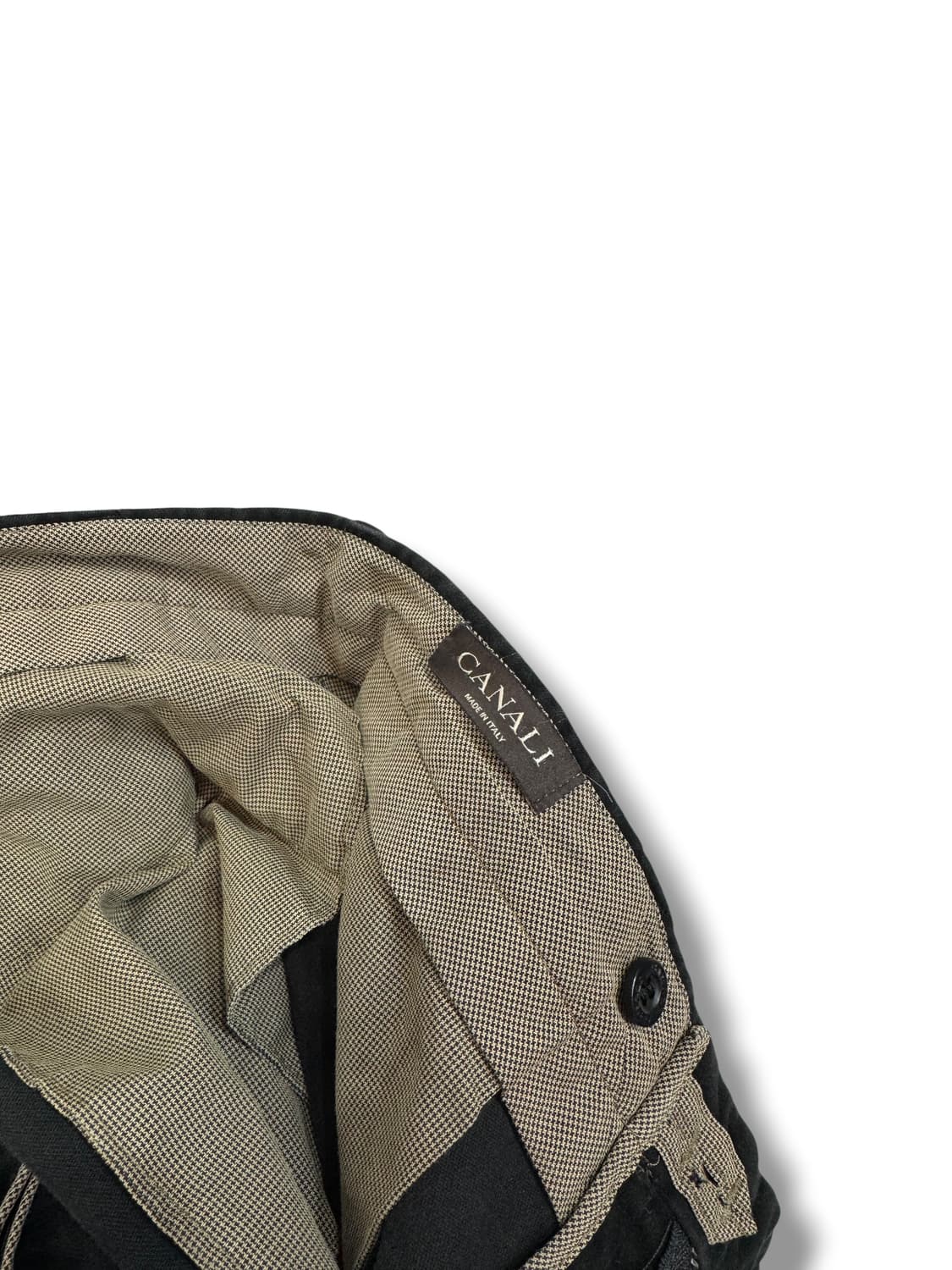 까날리 클래식 블랙 코튼 팬츠 made in ITALY (32)  상품이미지6