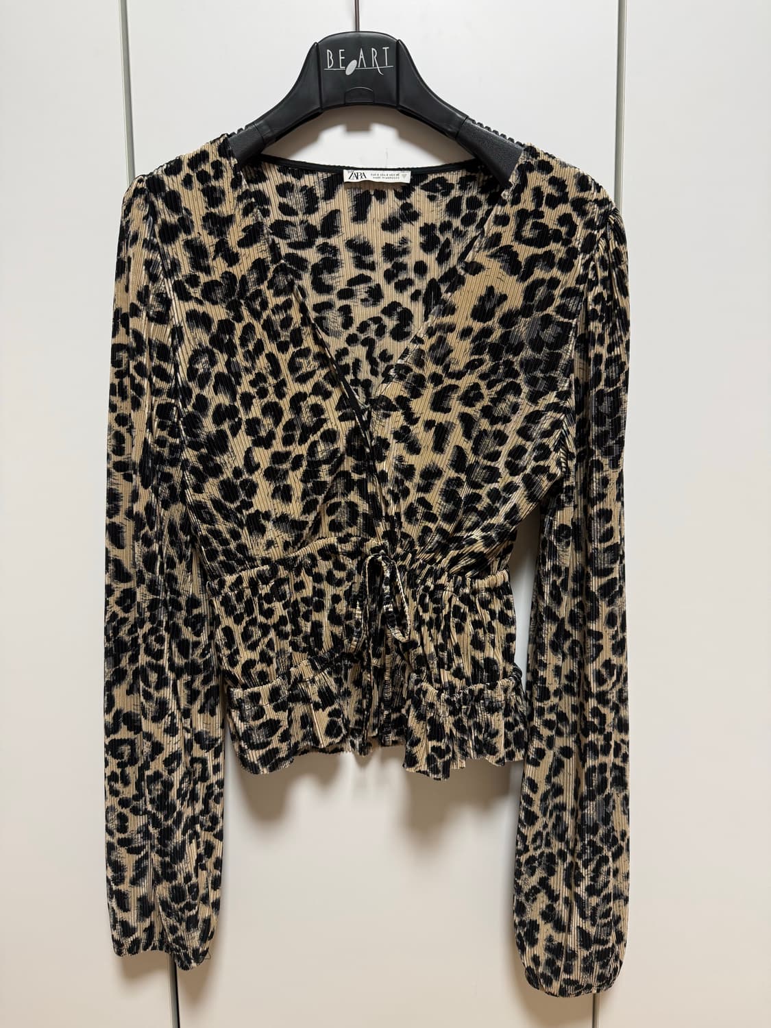 zara 레오파드 랩 블라우스 상품이미지3