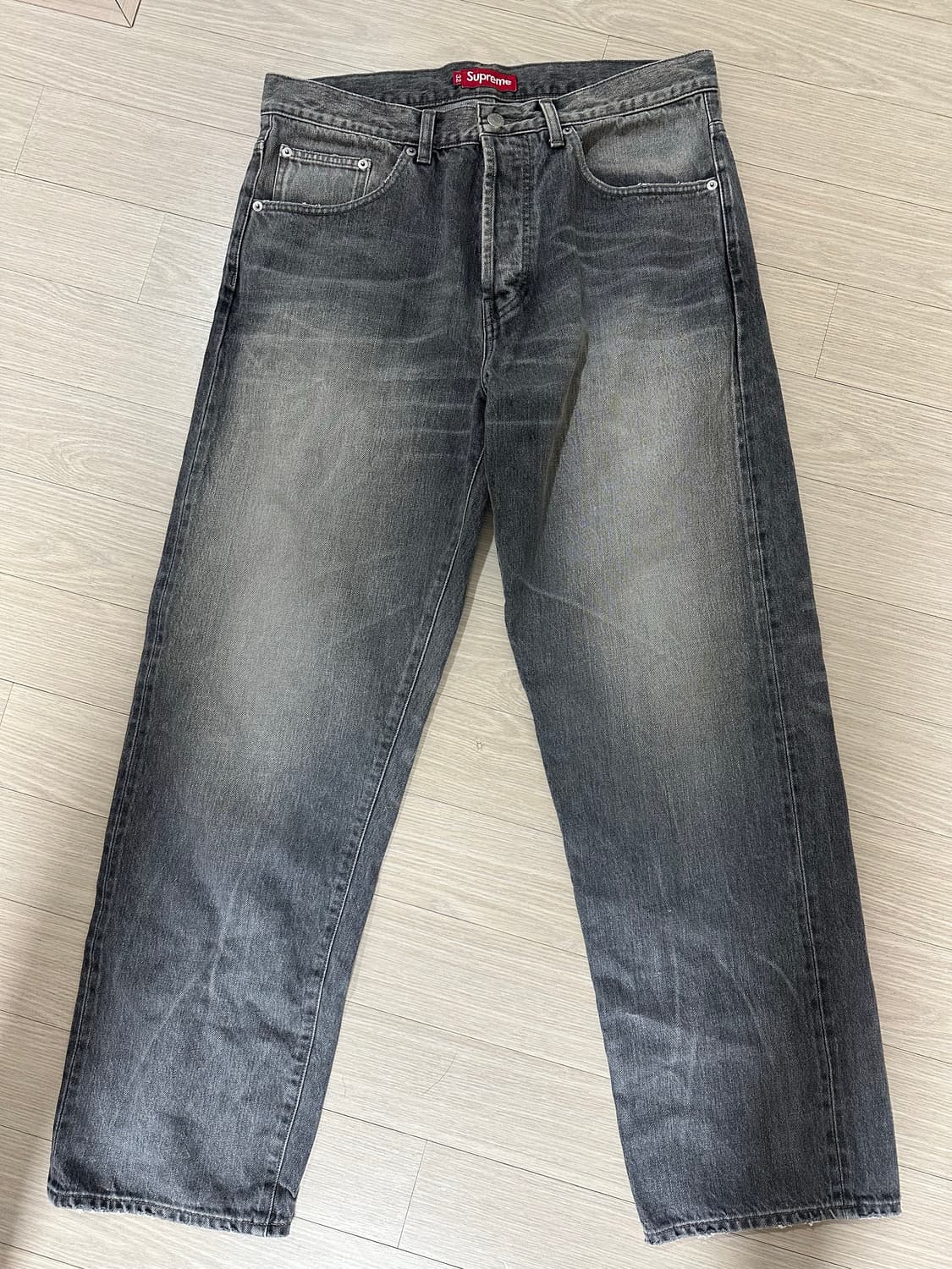 슈프림 디스트레스드 셀비지 그레이 32 상품이미지2