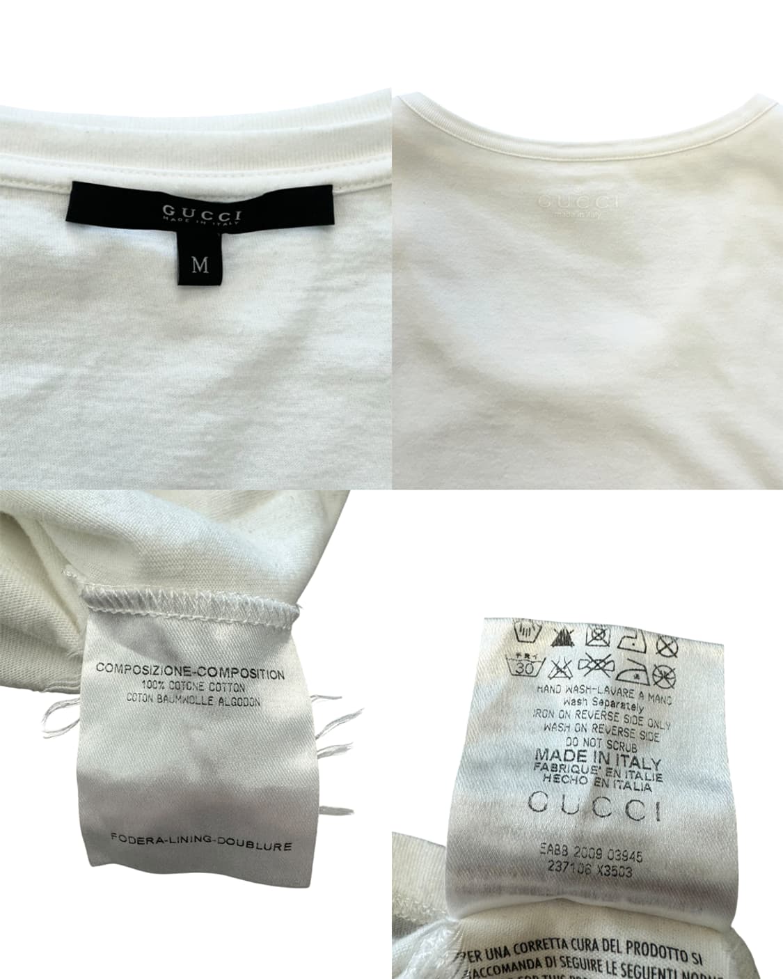 구찌 by 프리다 지아니니 10SS 프린트 디테일 더블 티셔츠 상품이미지10