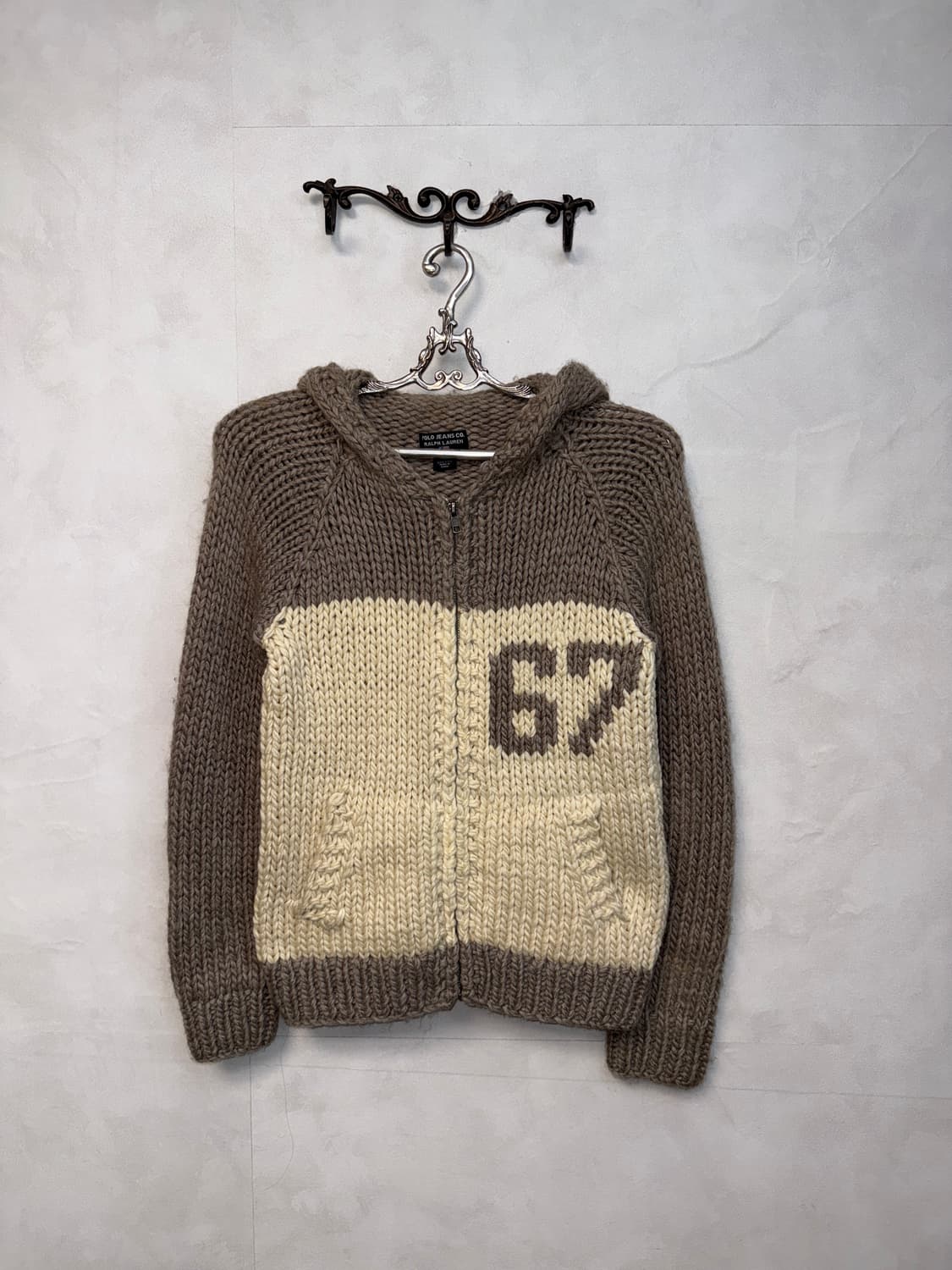 Polo Ralph Lauren heavy wool knit 후드집업 상품이미지1