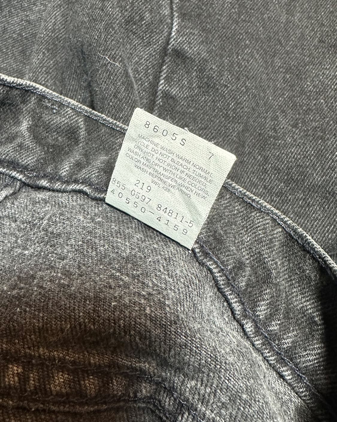 리바이스550 블랙 오렌지탭 데님 팬츠 34x32 상품이미지8