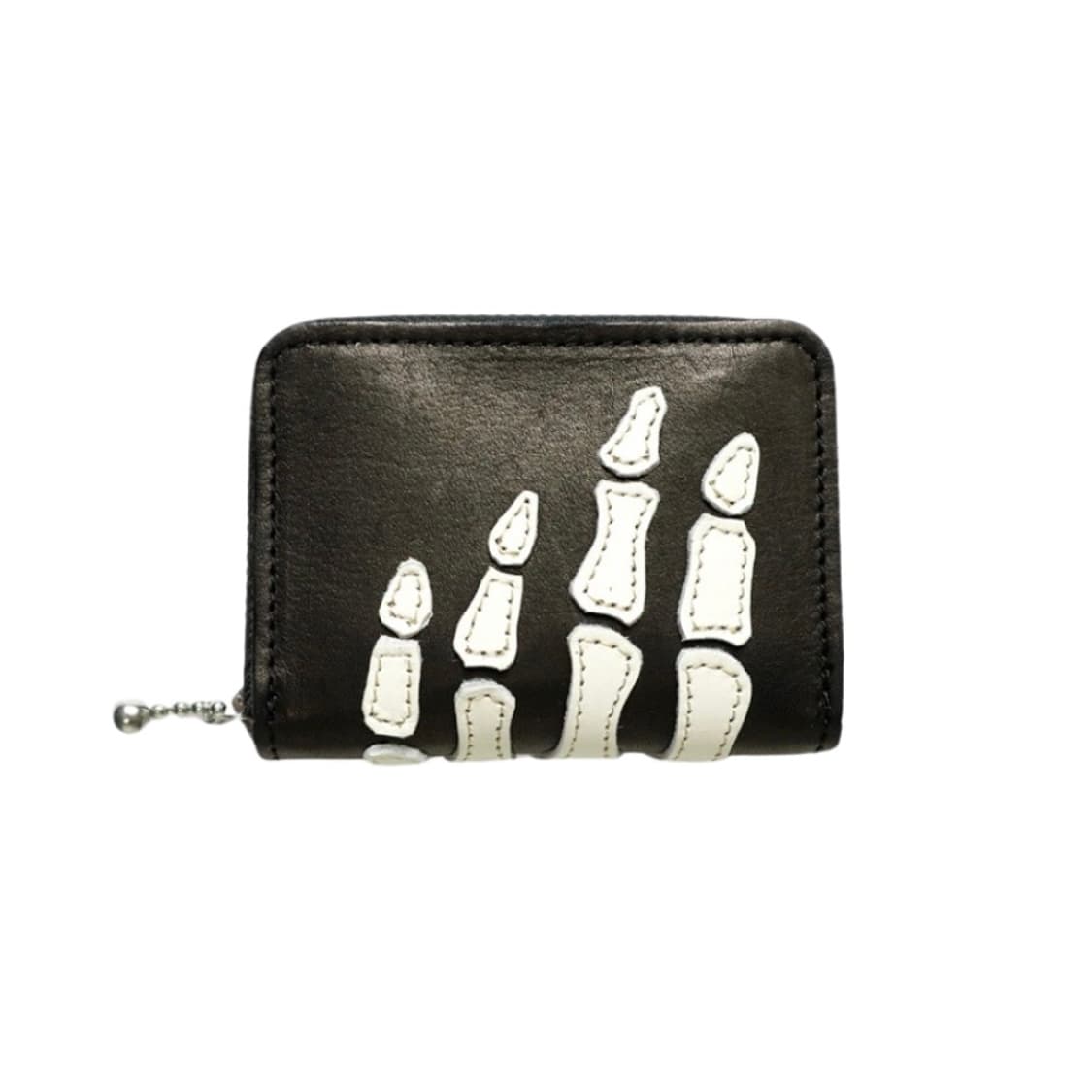 [OS] 캐피탈 떰즈 업 본 핸드 집 미니 지갑 블랙 상품이미지1