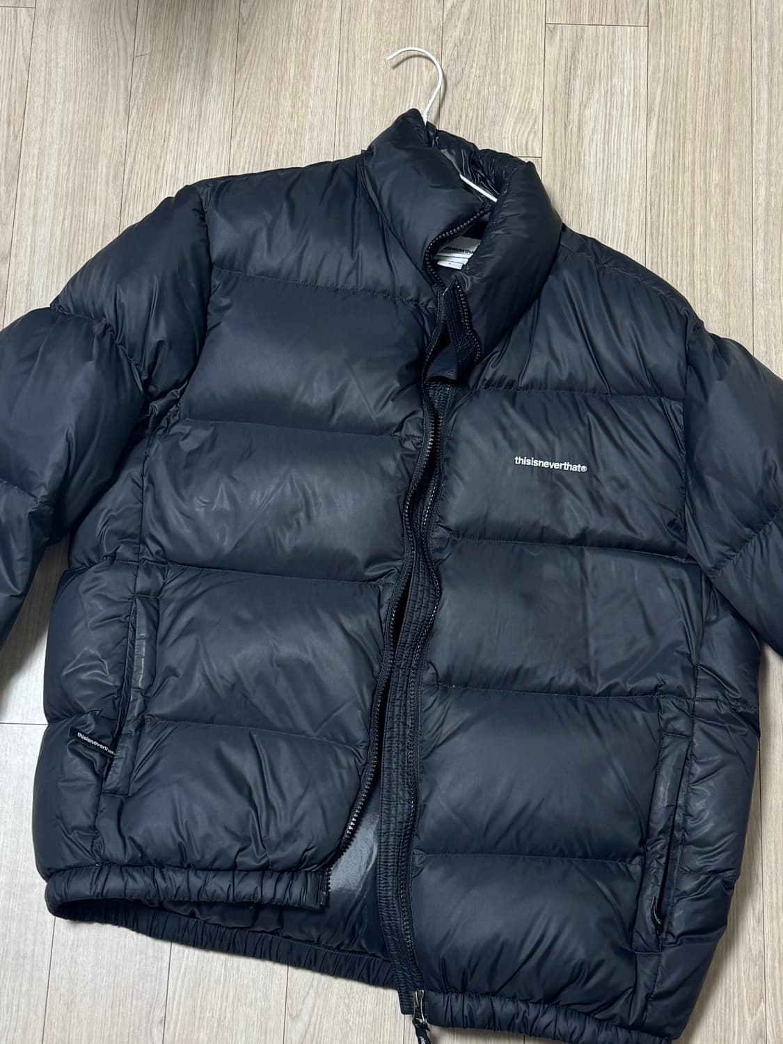 디스이즈네버댓 패딩 PERTEX T Down Jacket Black 상품이미지2