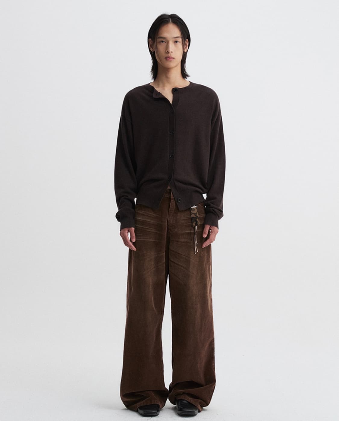DNSR 레가시 코듀로이 와이드 팬츠 브라운 M 상품이미지2