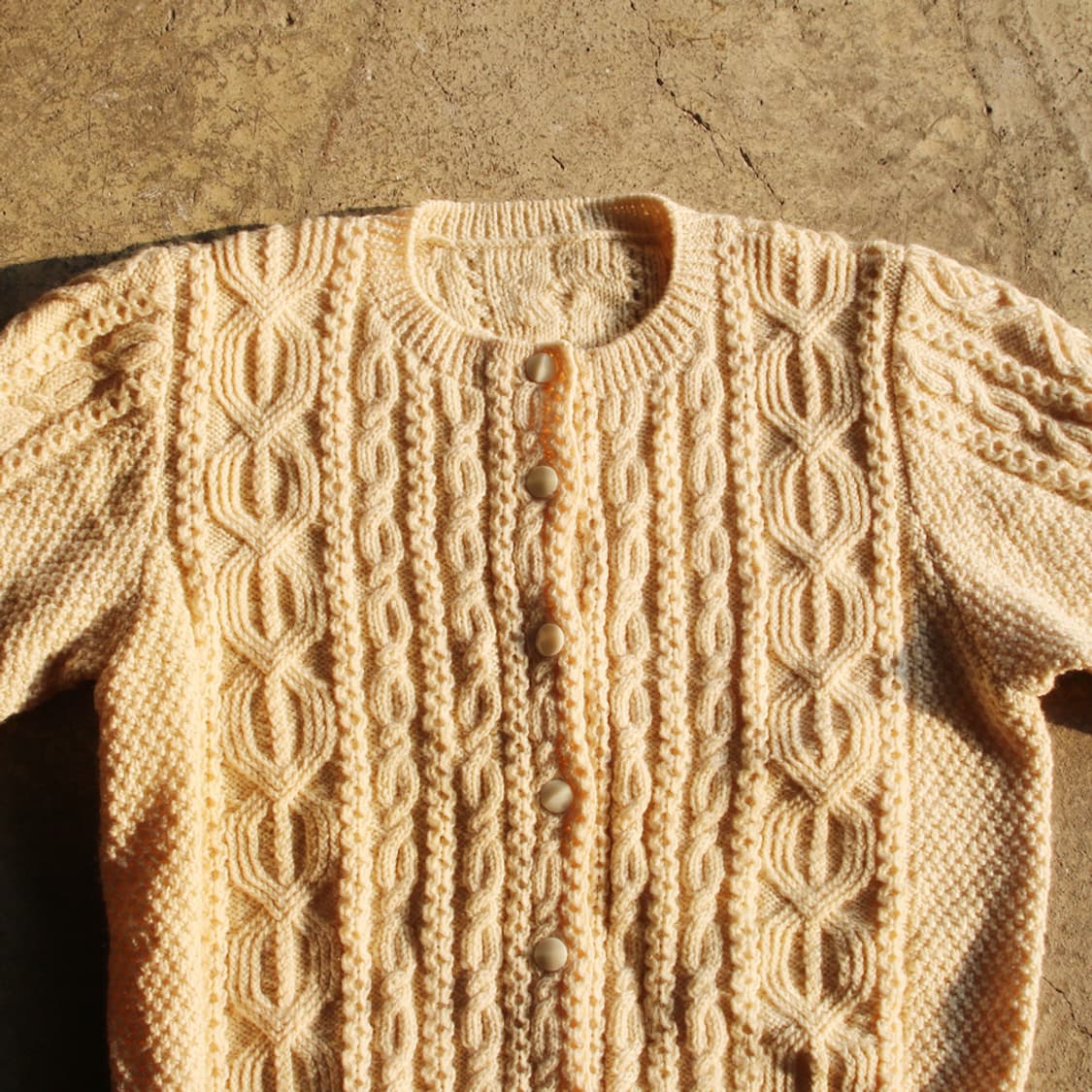 헤비울 꽈배기 니트 가디건 (여성용) 상품이미지4