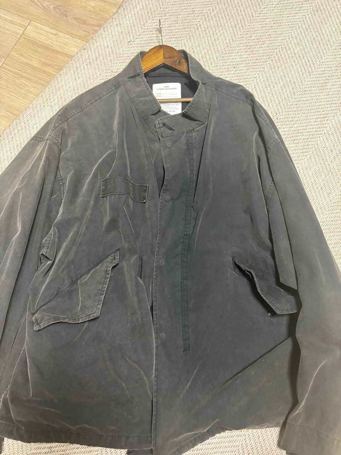 25ss 프릭스스토어 m65 숏 페이드 블랙 s 상품이미지2