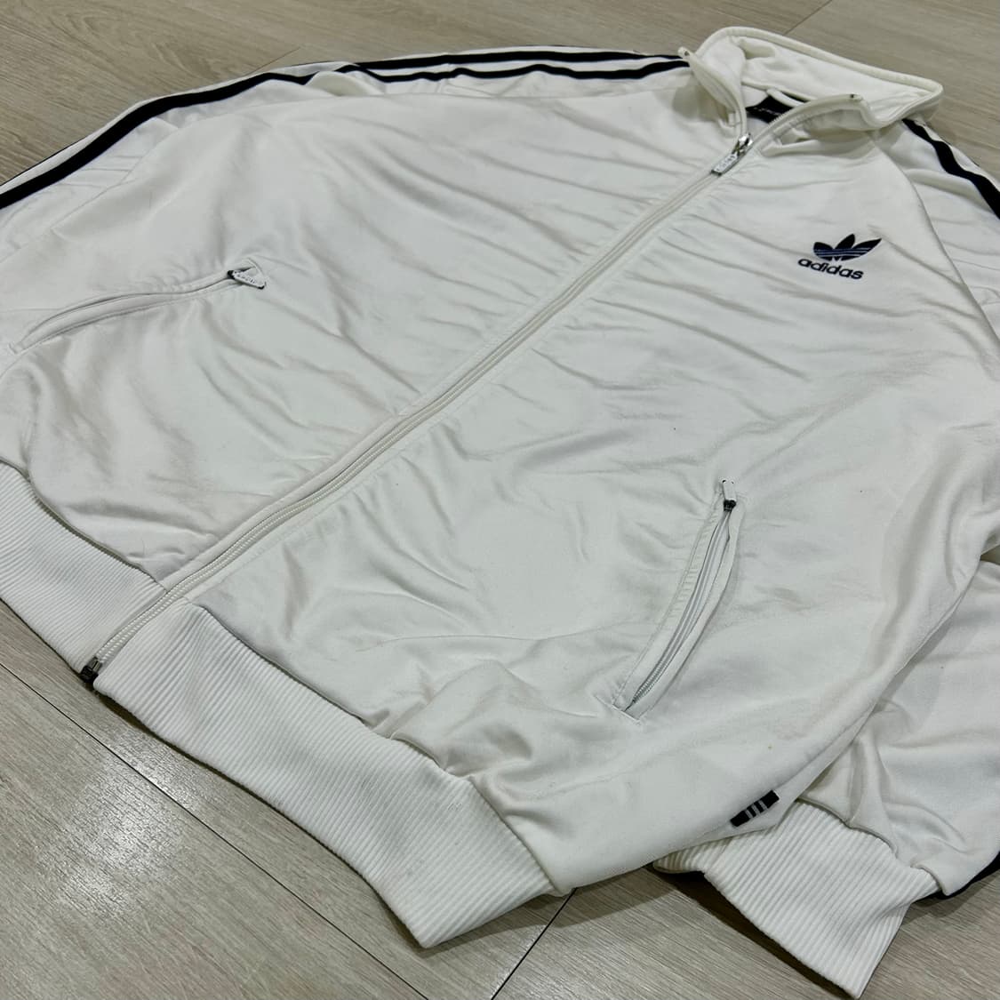 【인기】  90s 아디다스 파이어버드 흰검 화이트 트랙탑 115 3XL 상품이미지6