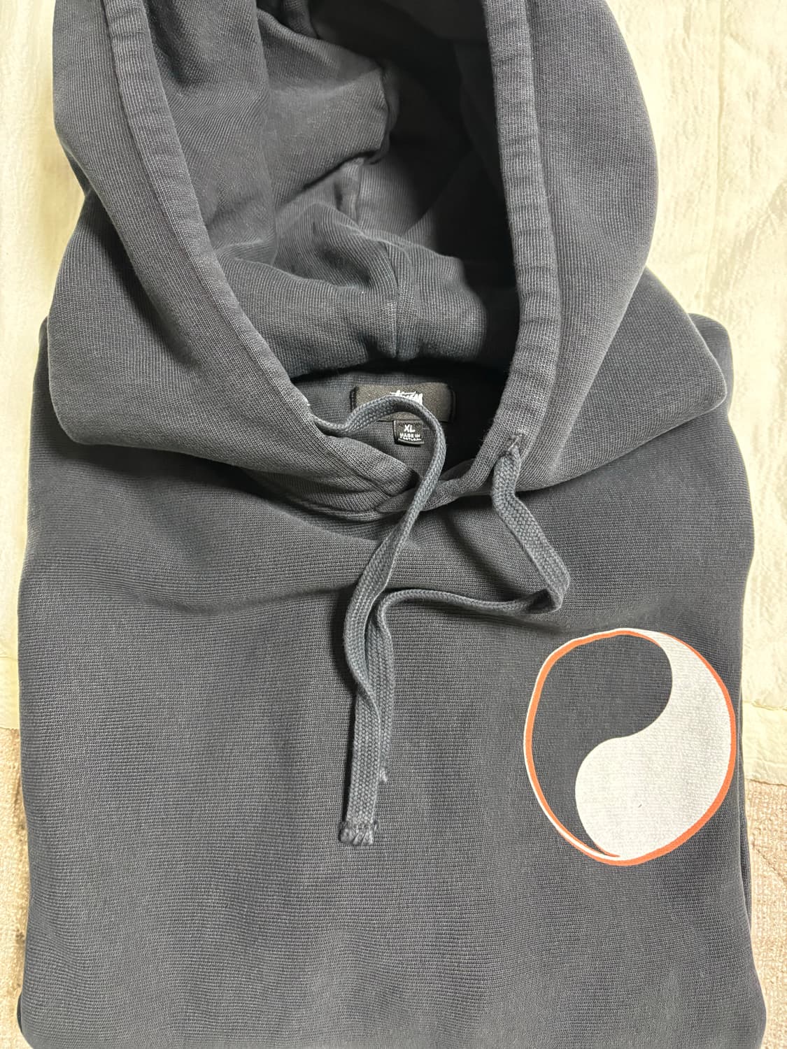 스투시x아워레가시 피그먼트 다이드 후드 XL 상품이미지1