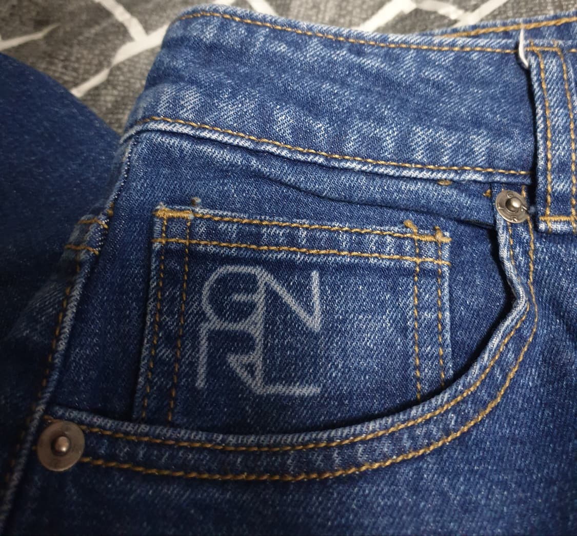 제너럴아이디어 세미와이드 데님팬츠 진청 (S) 상품이미지3