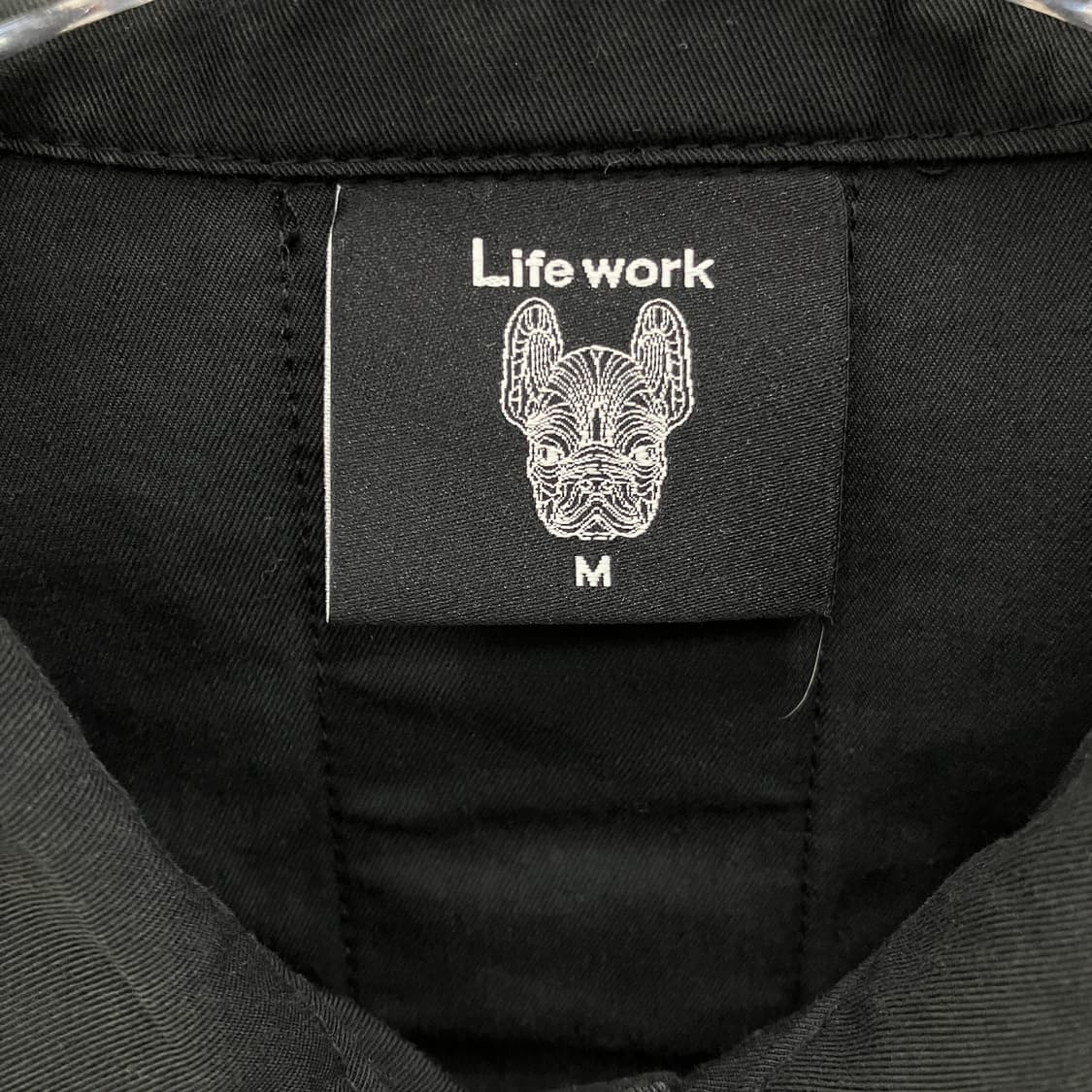 라이프워크 블랙 워크 오버 셔츠 M 상품이미지3
