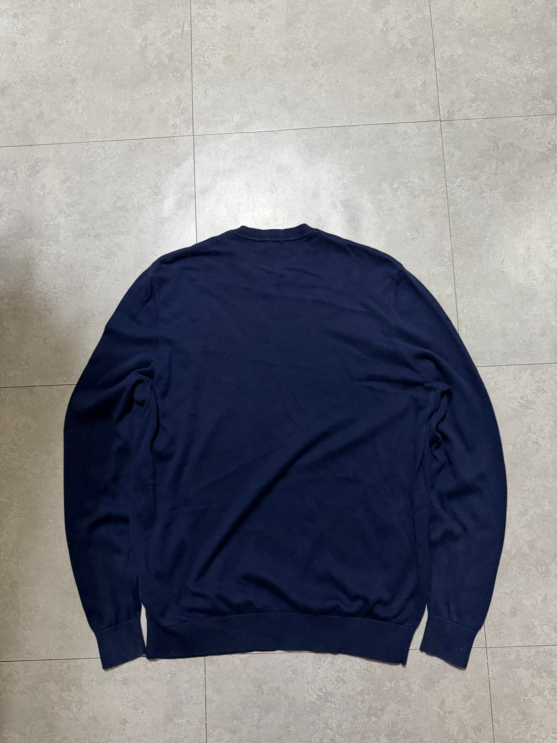 라코스테 네이비 컬러 빈티지 코튼 니트 105size   상품이미지7