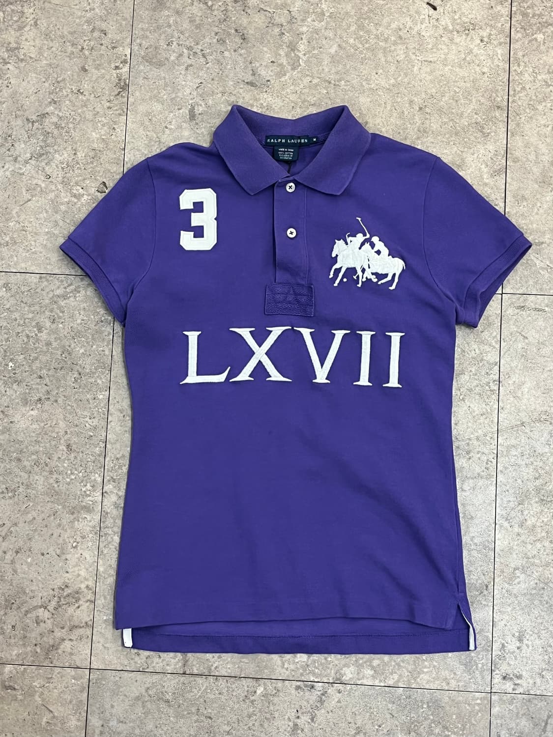 폴로 랄프로렌 빅포니 반팔 카라티 퍼플 M #csz3153 상품이미지4