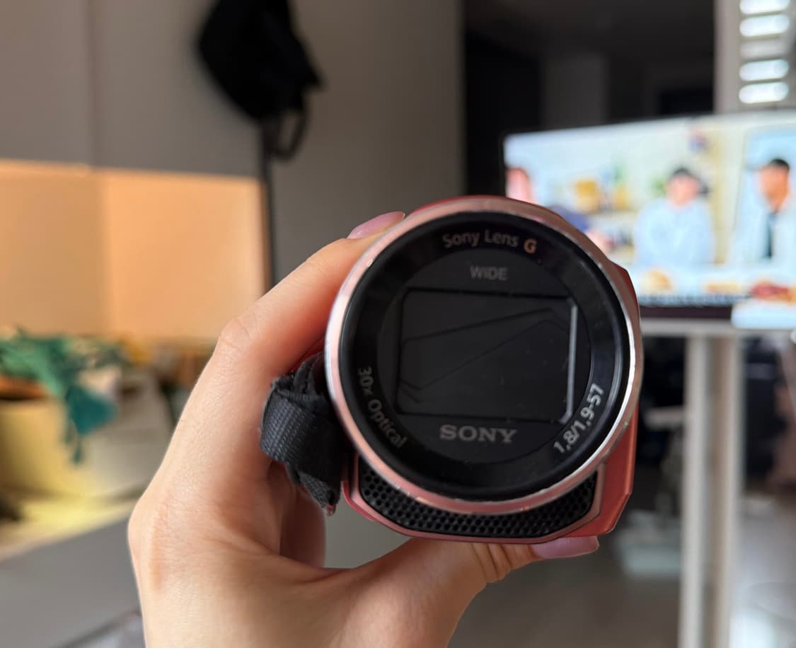 소니 핸디캠 sony handycam cx-535 핑크 빈티지 캠코더 상품이미지2