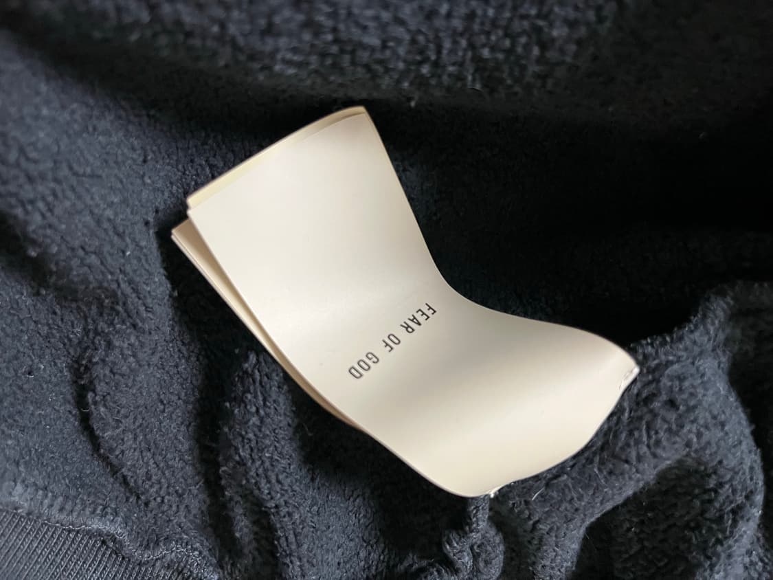 피어오브갓 8th 풀집업 후드 빈티지 블랙L 정품 상품이미지5