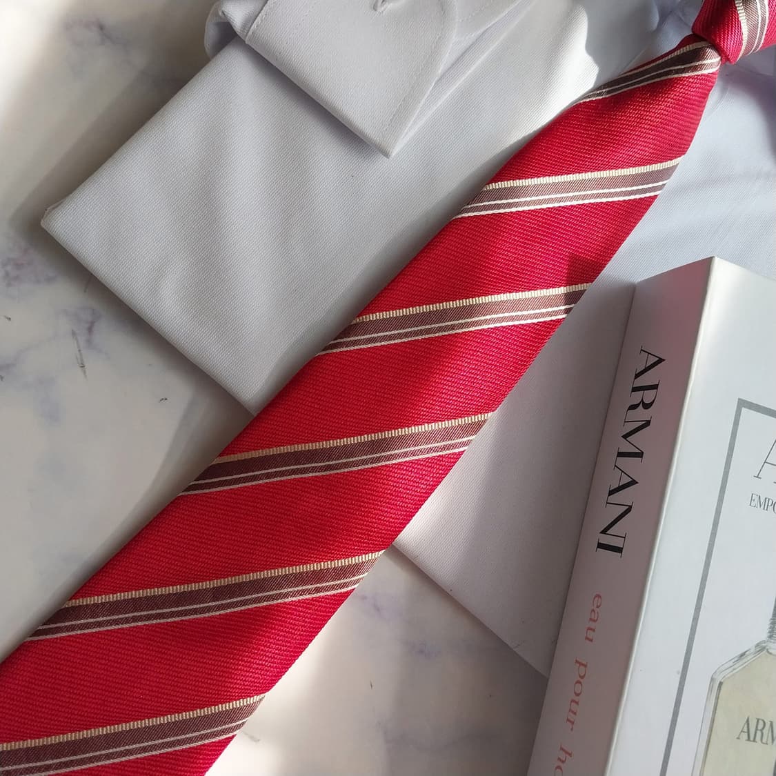 조르지오 아르마니 스트라이프 넥타이 9cm A+~A등급 K2349
 상품이미지5