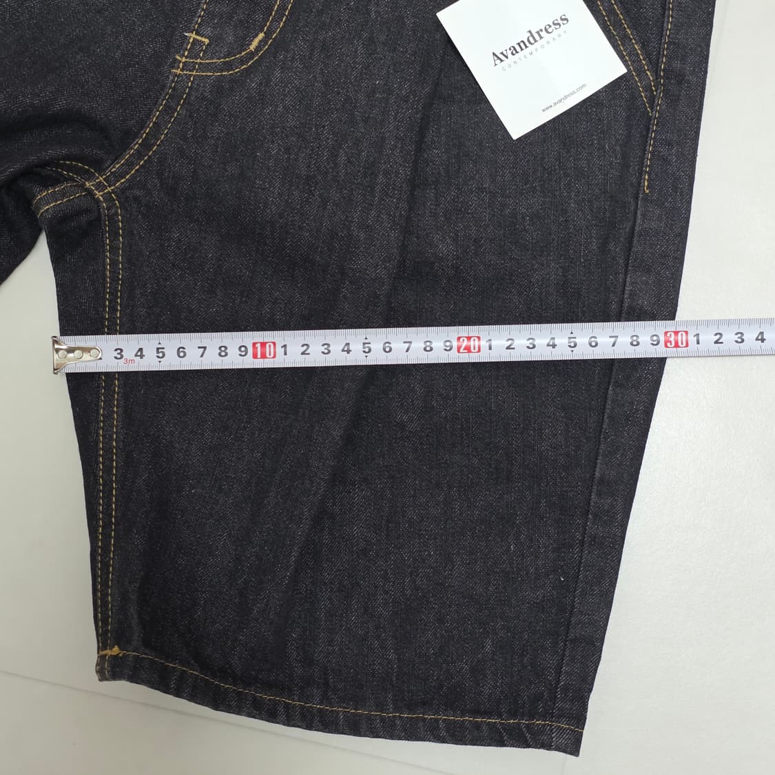 새상품) 어반드레스 핀턱 데님 하프팬츠 1사이즈 상품이미지5