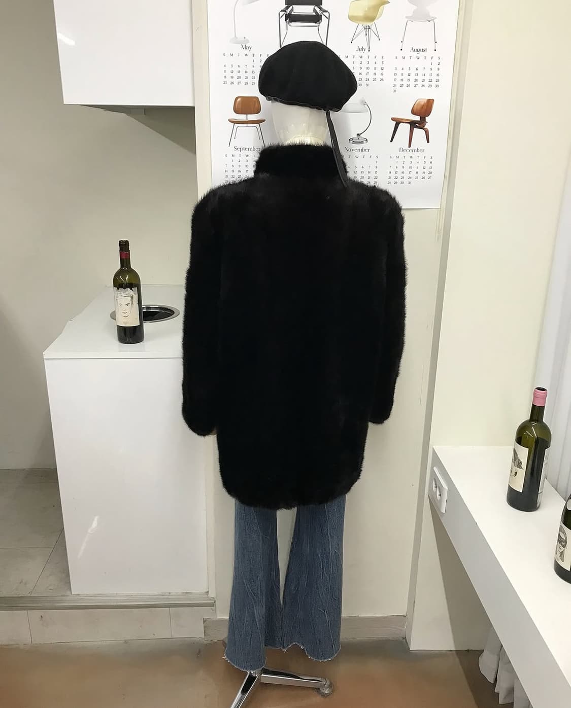 리얼 밍크 퍼 하프 코트 상품이미지10