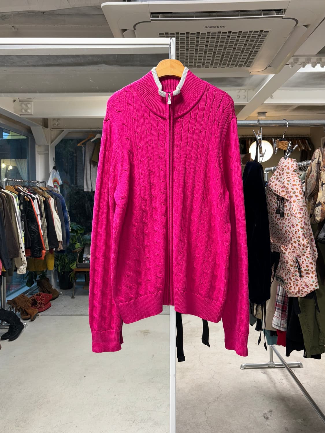 랄프로렌 로렌 액티브 니트 집업 상품이미지1