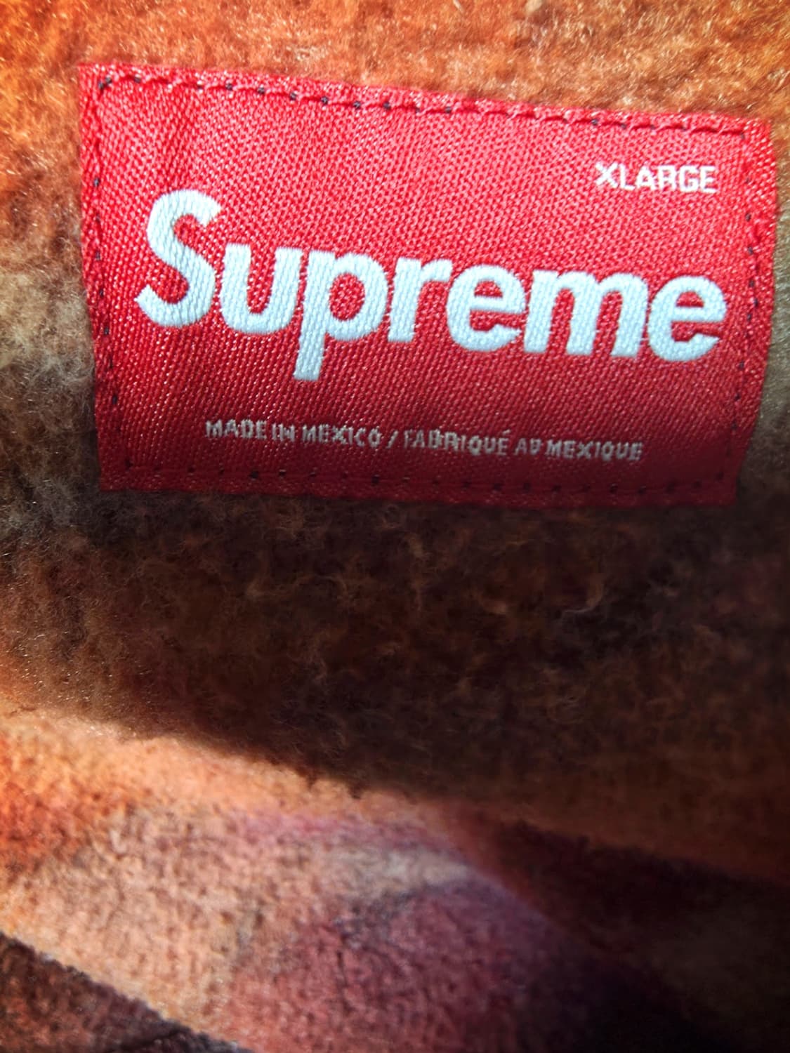 슈프림 오버다이드 스몰박스 후드집업 xl 상품이미지3