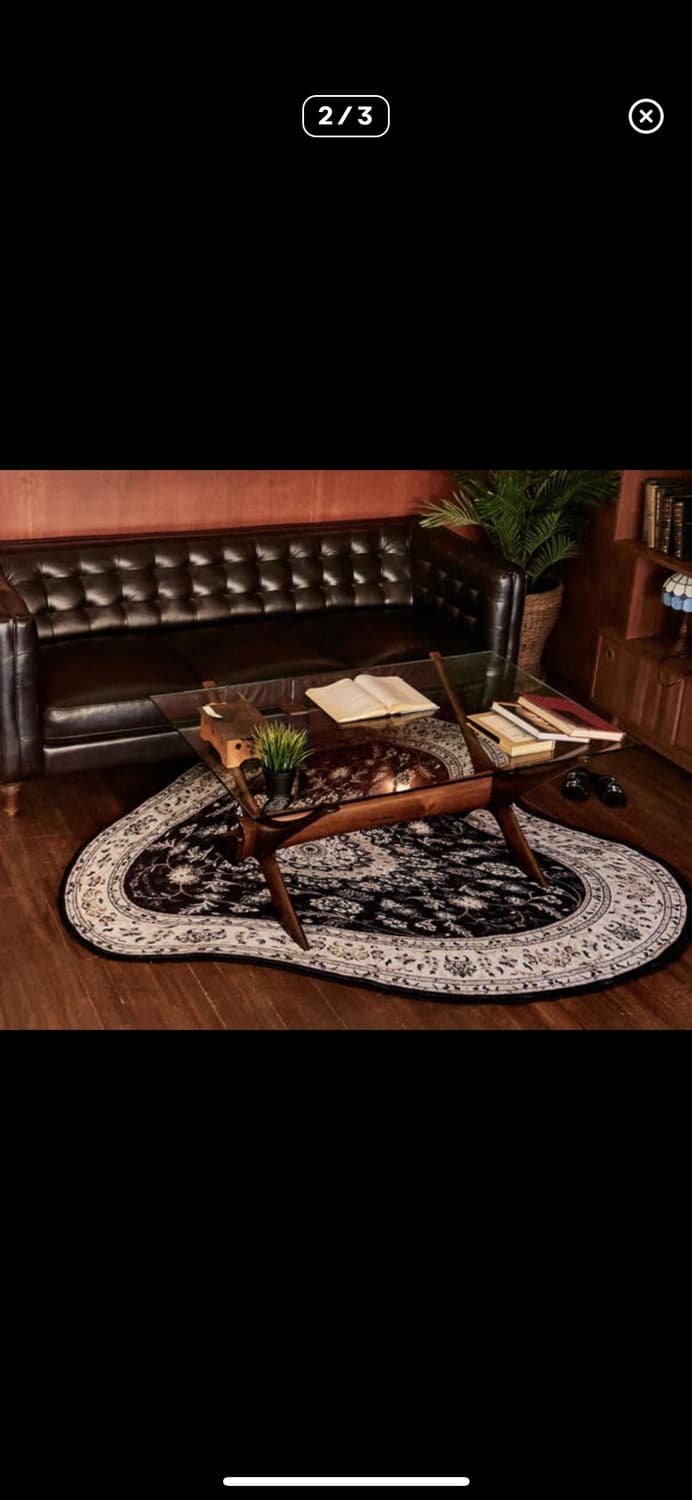 세이투셰 러그 블랙 라지 (세탁완료) 상품이미지3