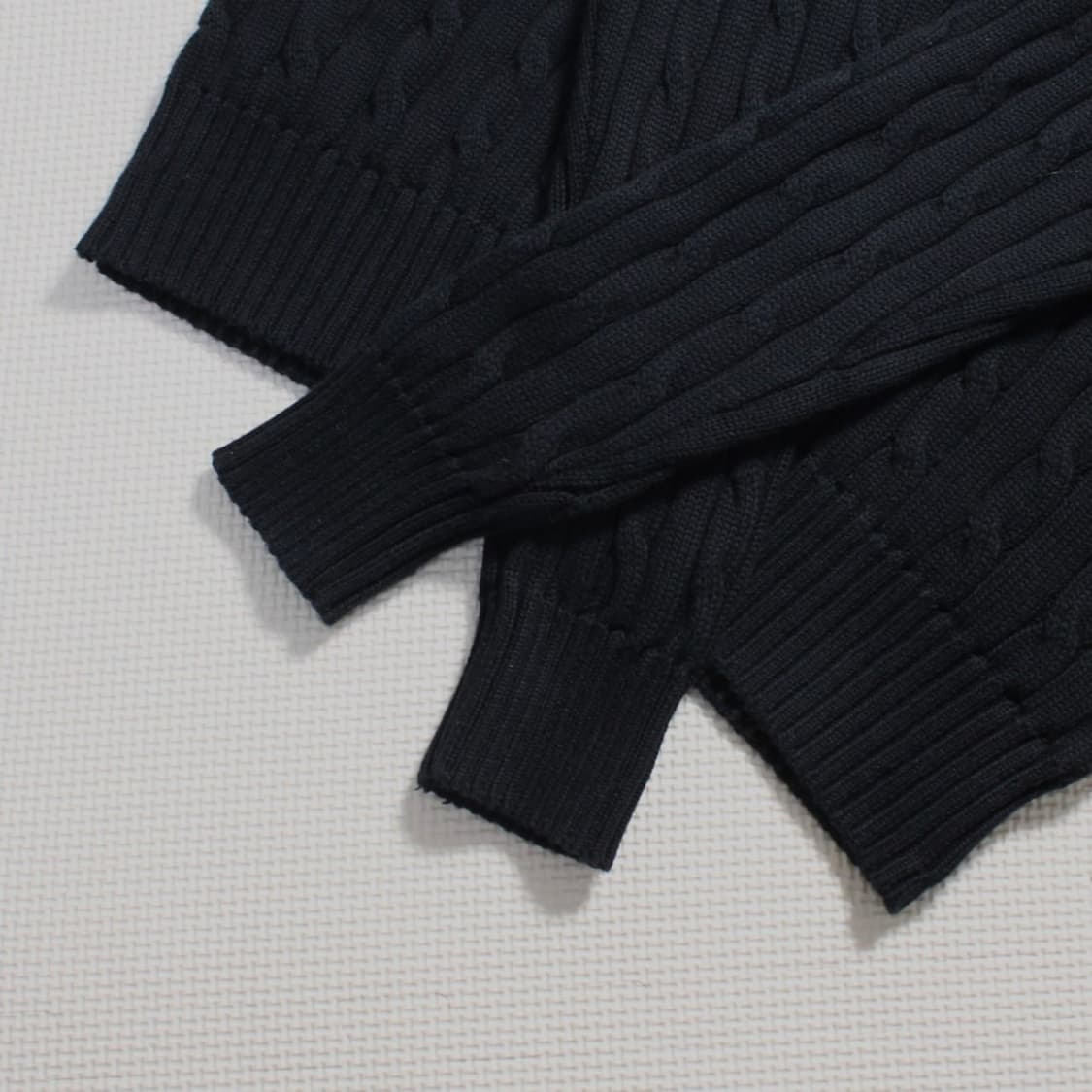 Polo 폴로 랄프로렌 신형 꽈배기 블랙 니트 (QR) 상품이미지5