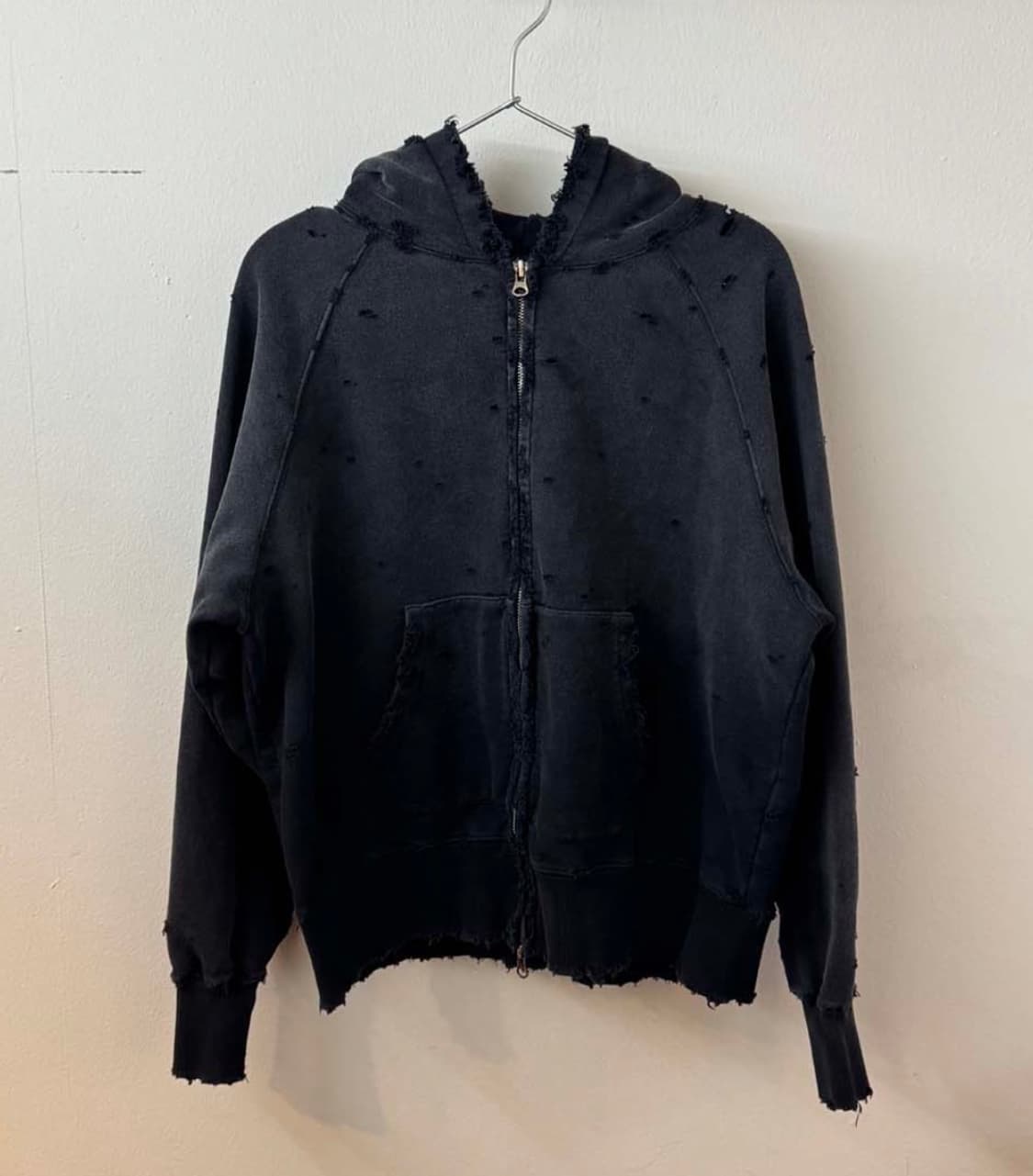 didier wear 디스트레스드 후드집업 상품이미지1