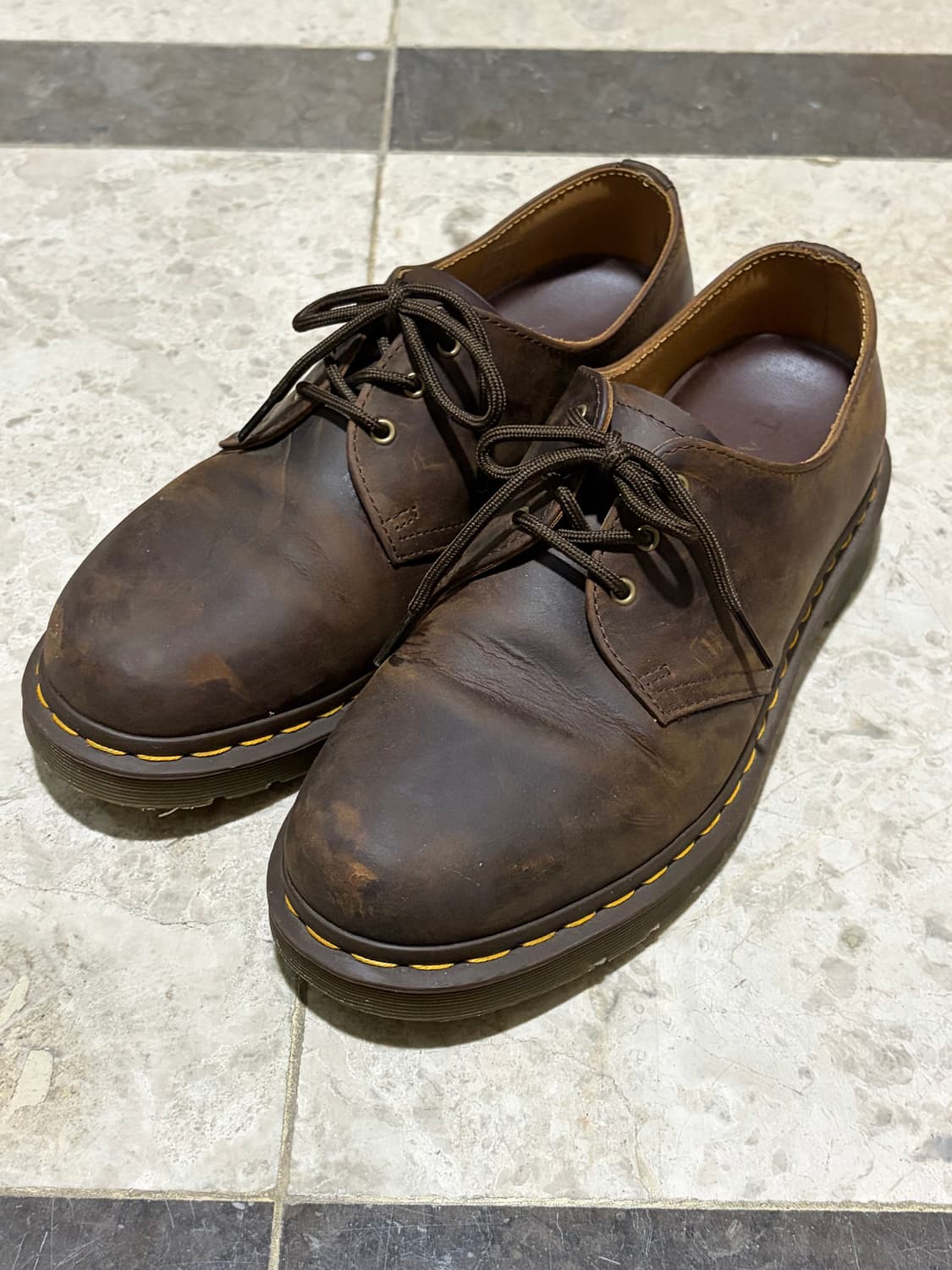 (270)닥터마틴 1461 Crazy Horse Dark Brown 상품이미지1