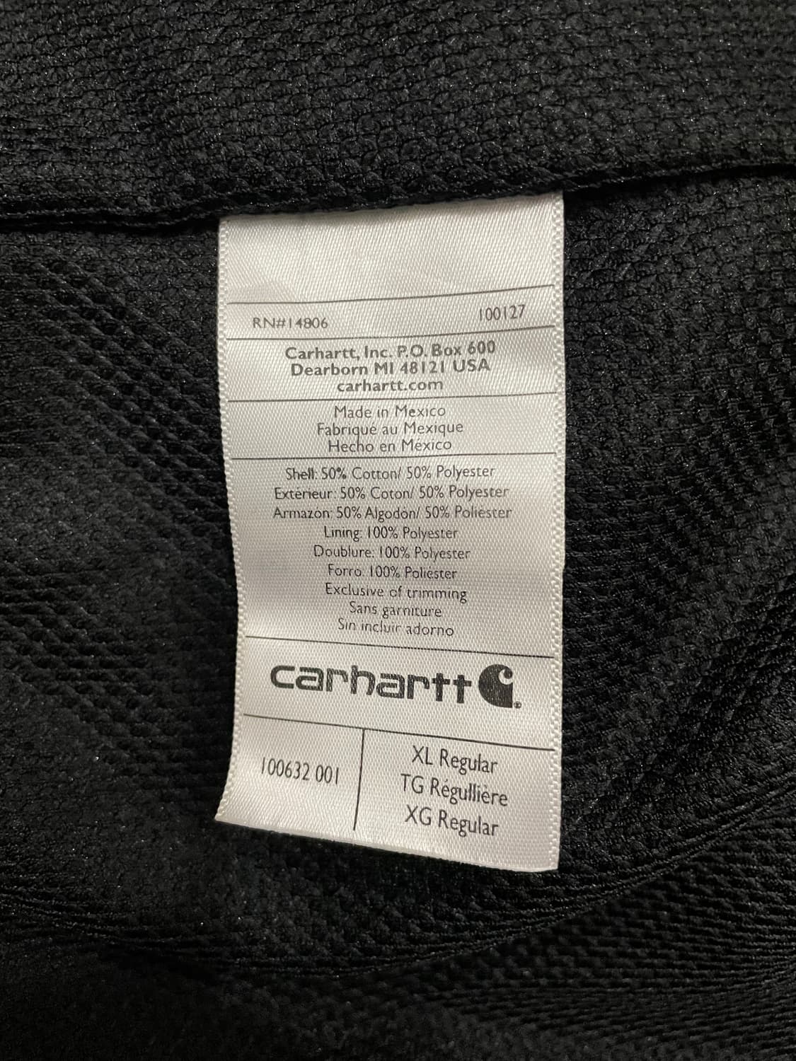 칼하트 레인디펜더 써멀 후드집업 상품이미지8