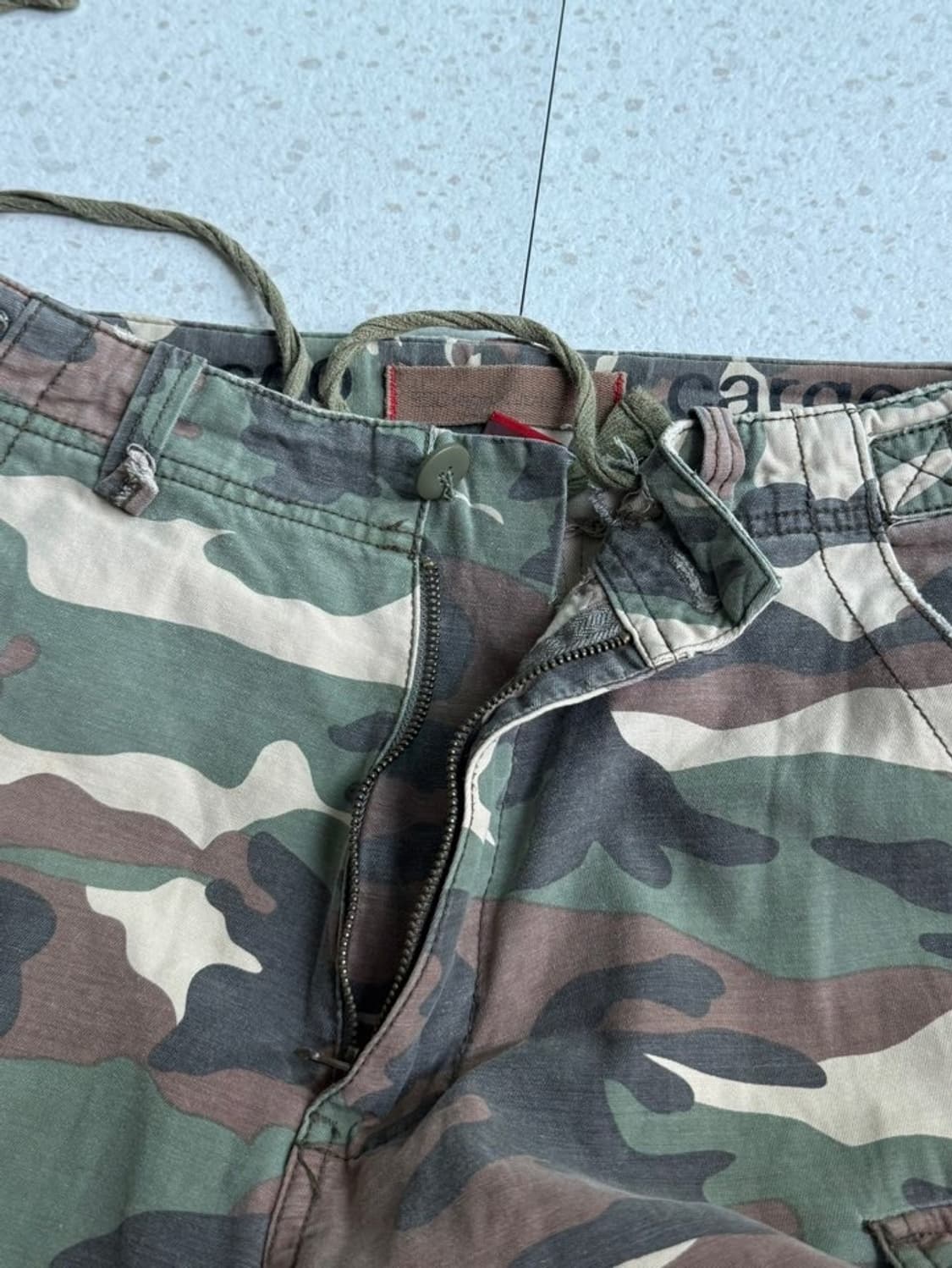 Soo 카모 카고 버뮤다 팬츠 상품이미지5