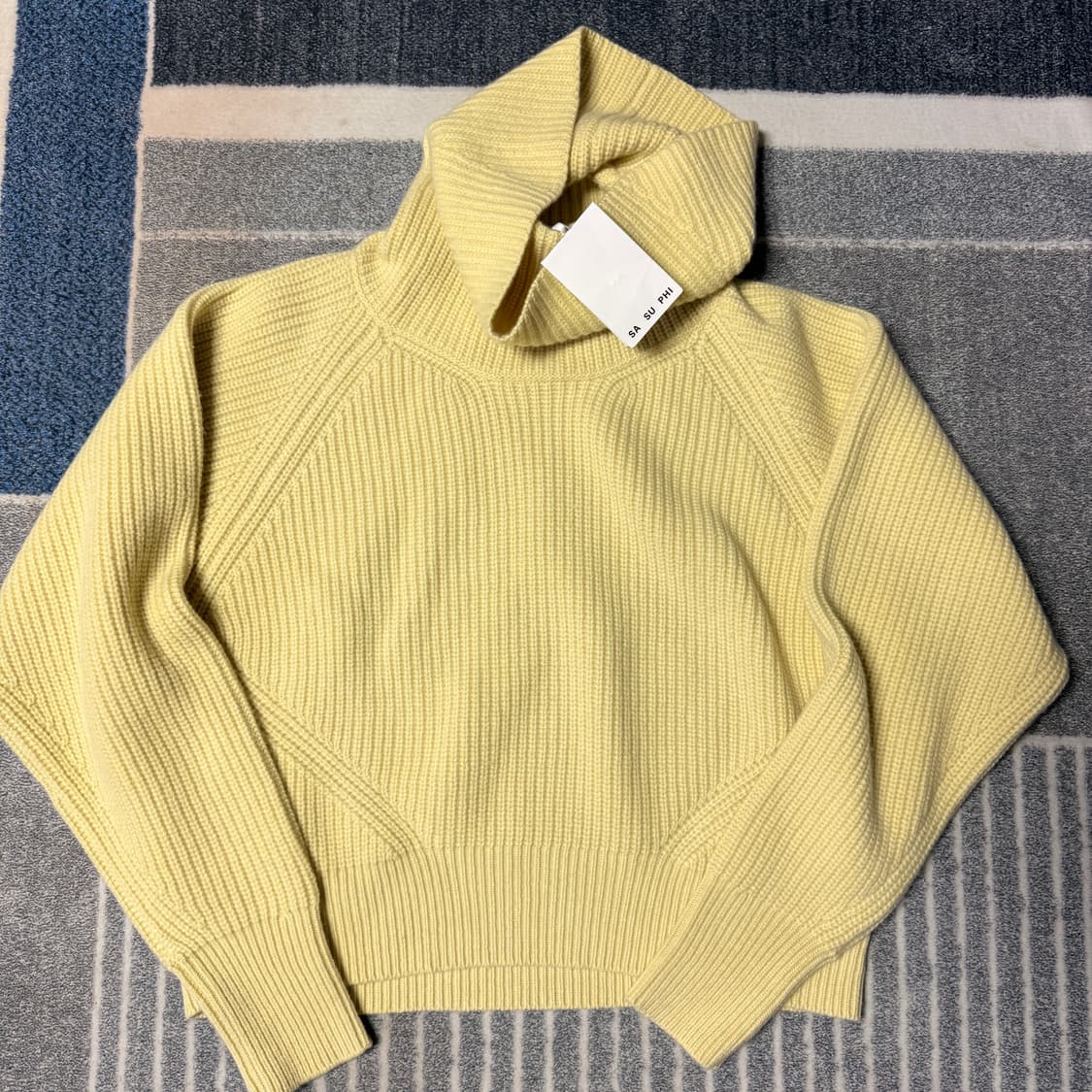 SA SU PHI 사 수 파이 캐시미어블렌드 퍼넬넥 골지 니트 스웨터 상품이미지1