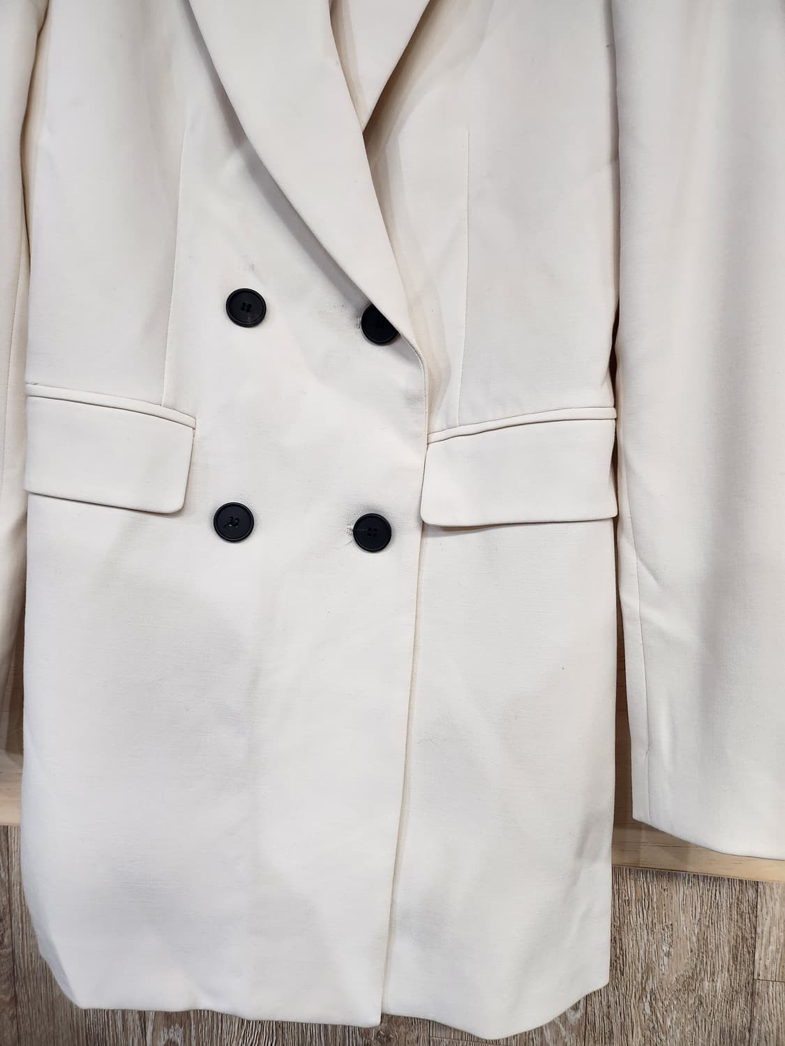 198) 데일리룩 더블 버튼 자켓 상품이미지4