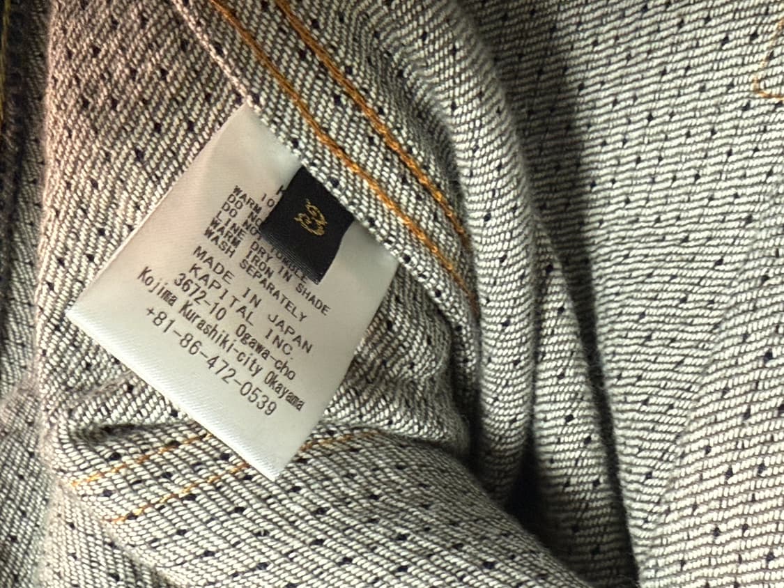 캐피탈 센츄리 데님 1세대 자켓 N7S 차콜 인디고 상품이미지4