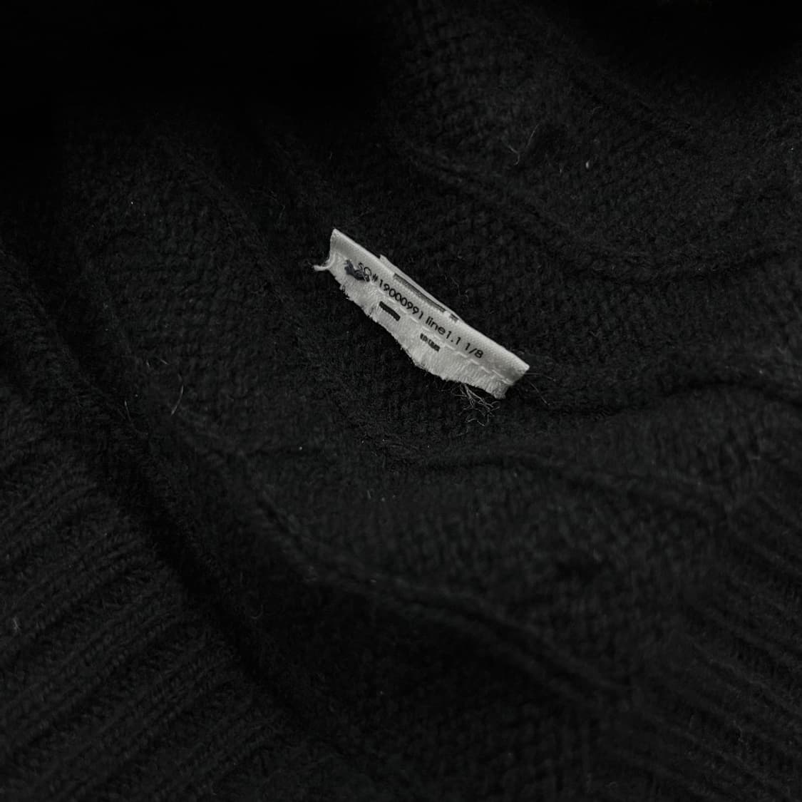 폴로 랄프로렌 화이트포니 블랙 꽈배기 울 니트 S 상품이미지5